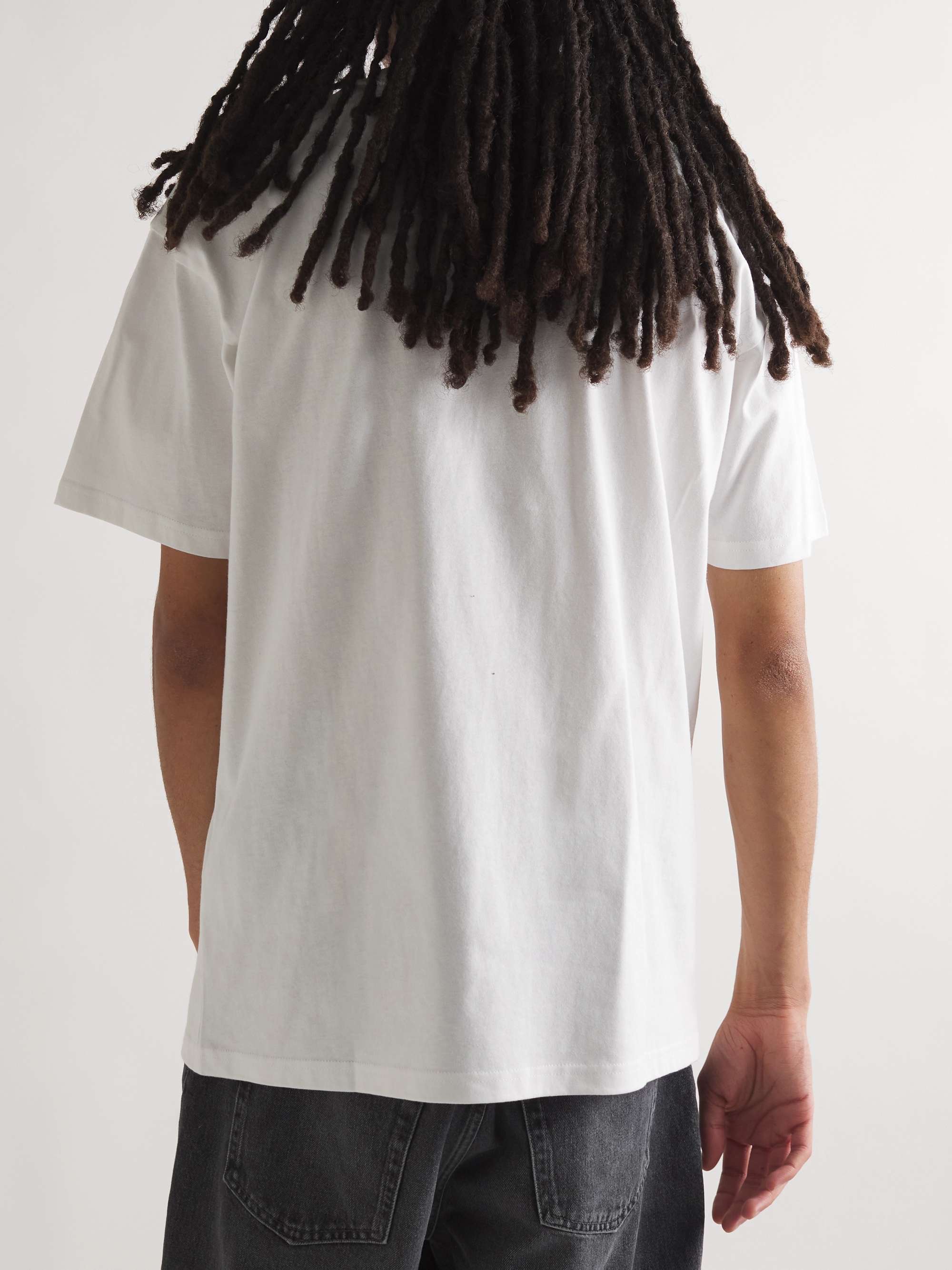 CARHARTT WIP Happy Script Logo-Appliquéd Cotton-Jersey T-Shirt