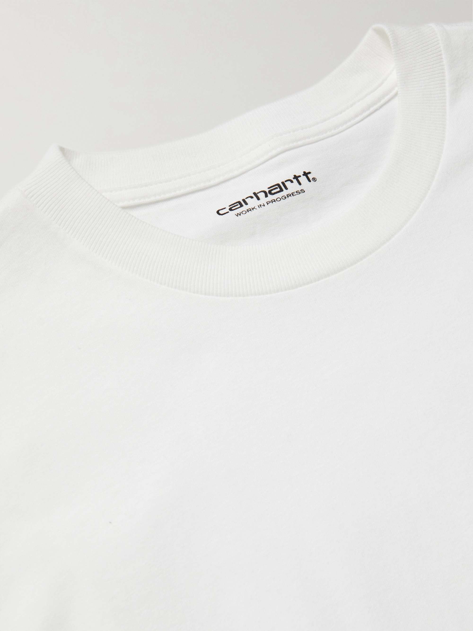 CARHARTT WIP Happy Script Logo-Appliquéd Cotton-Jersey T-Shirt