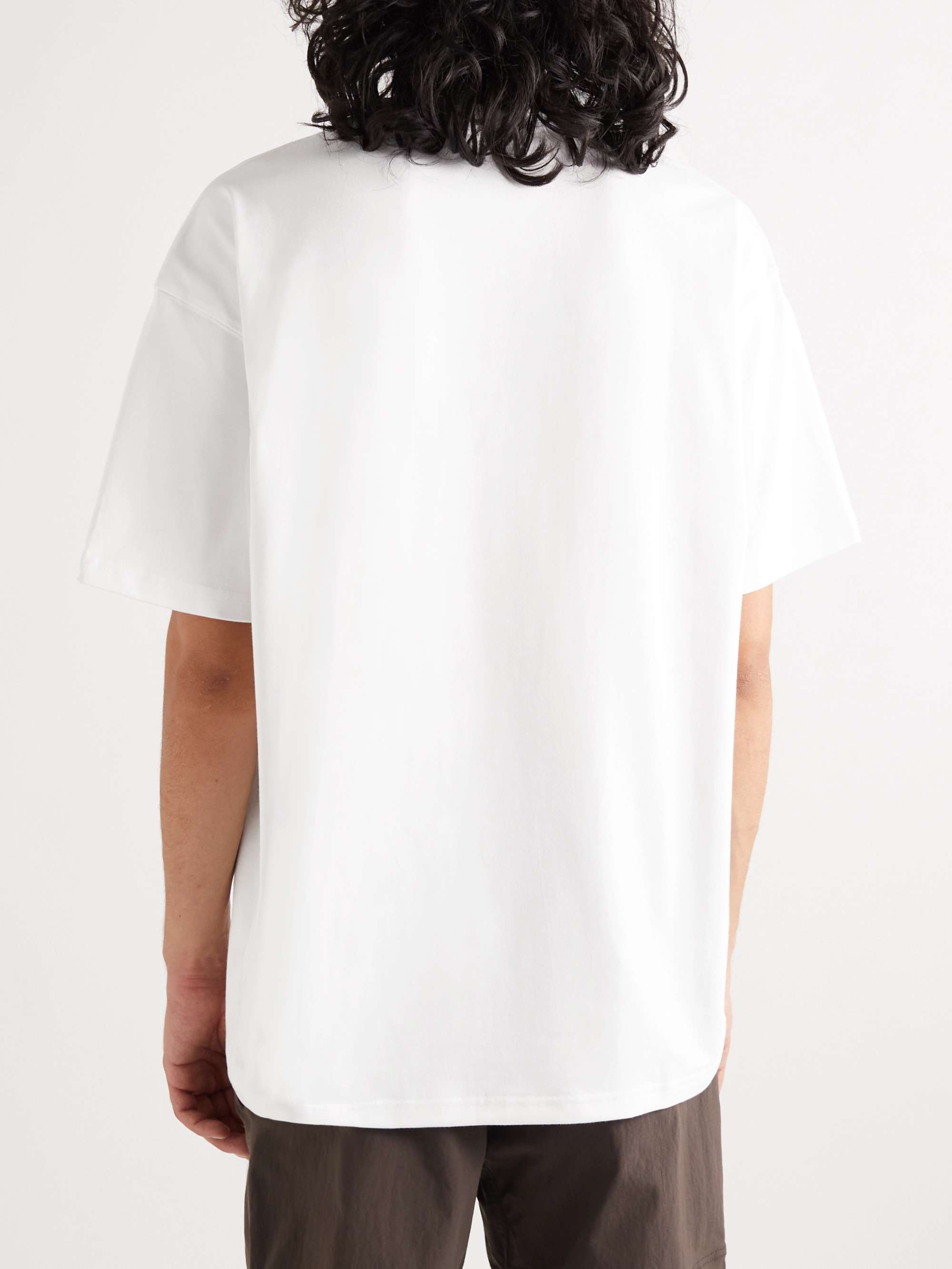 NIKE Embroidered Cotton-Jersey T-Shirt