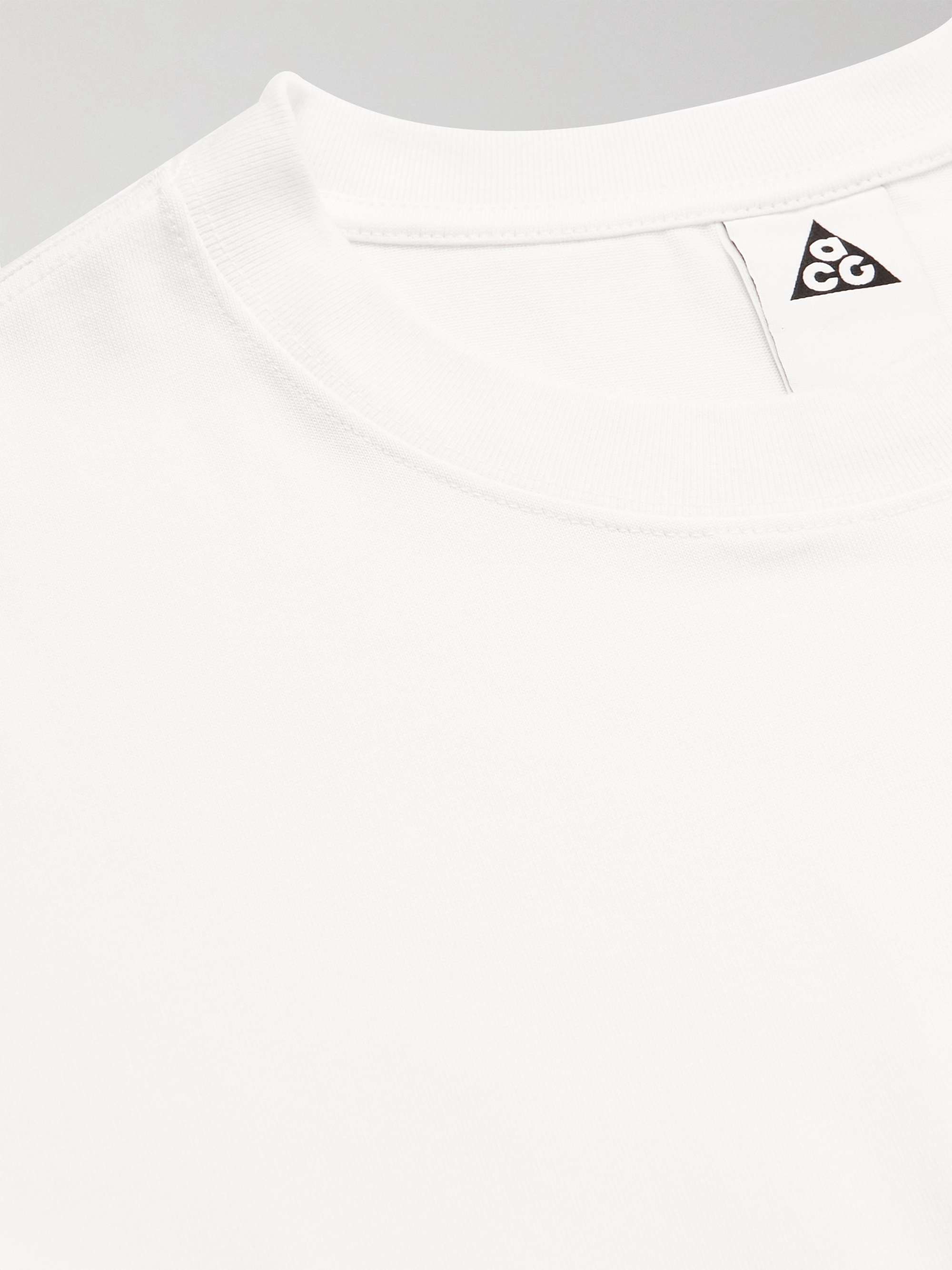 NIKE Embroidered Cotton-Jersey T-Shirt
