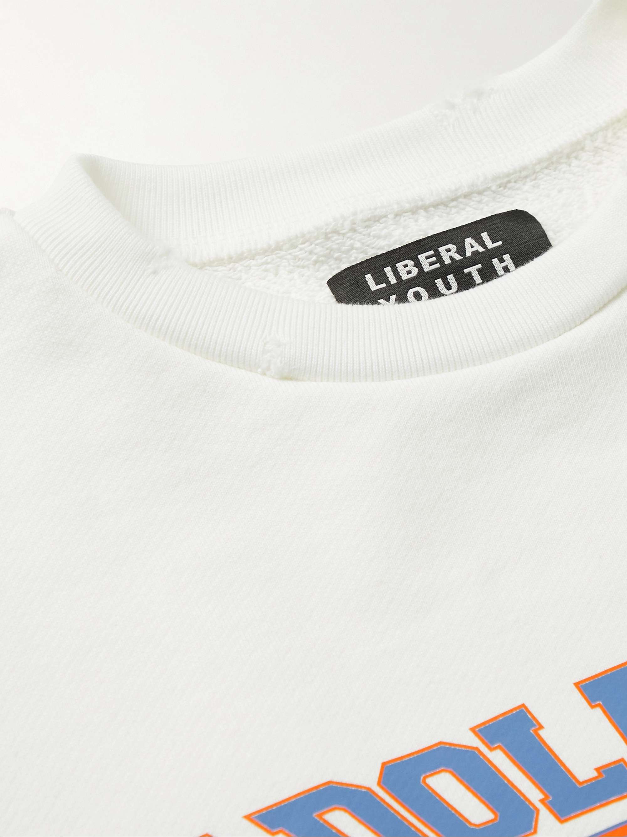 LIBERAL YOUTH MINISTRY Printed Cotton-Jersey T-Shirt