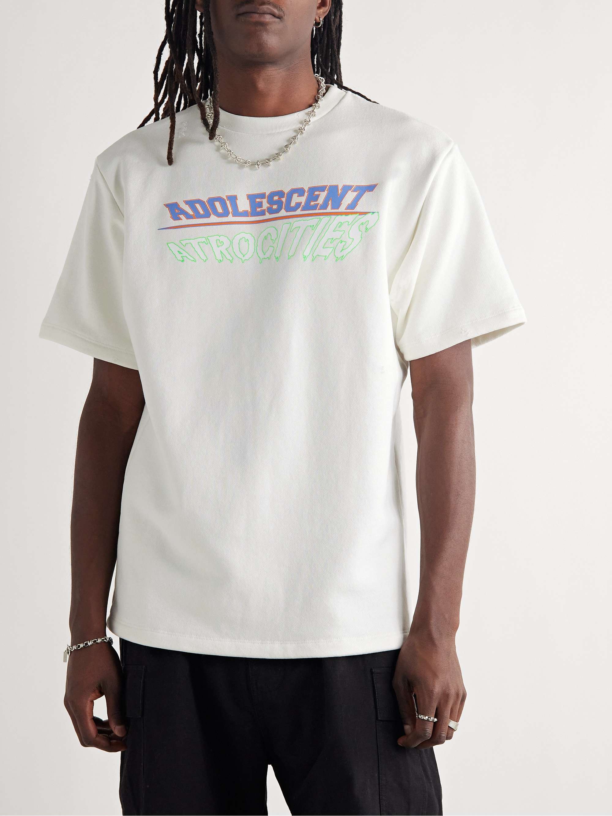 LIBERAL YOUTH MINISTRY Printed Cotton-Jersey T-Shirt