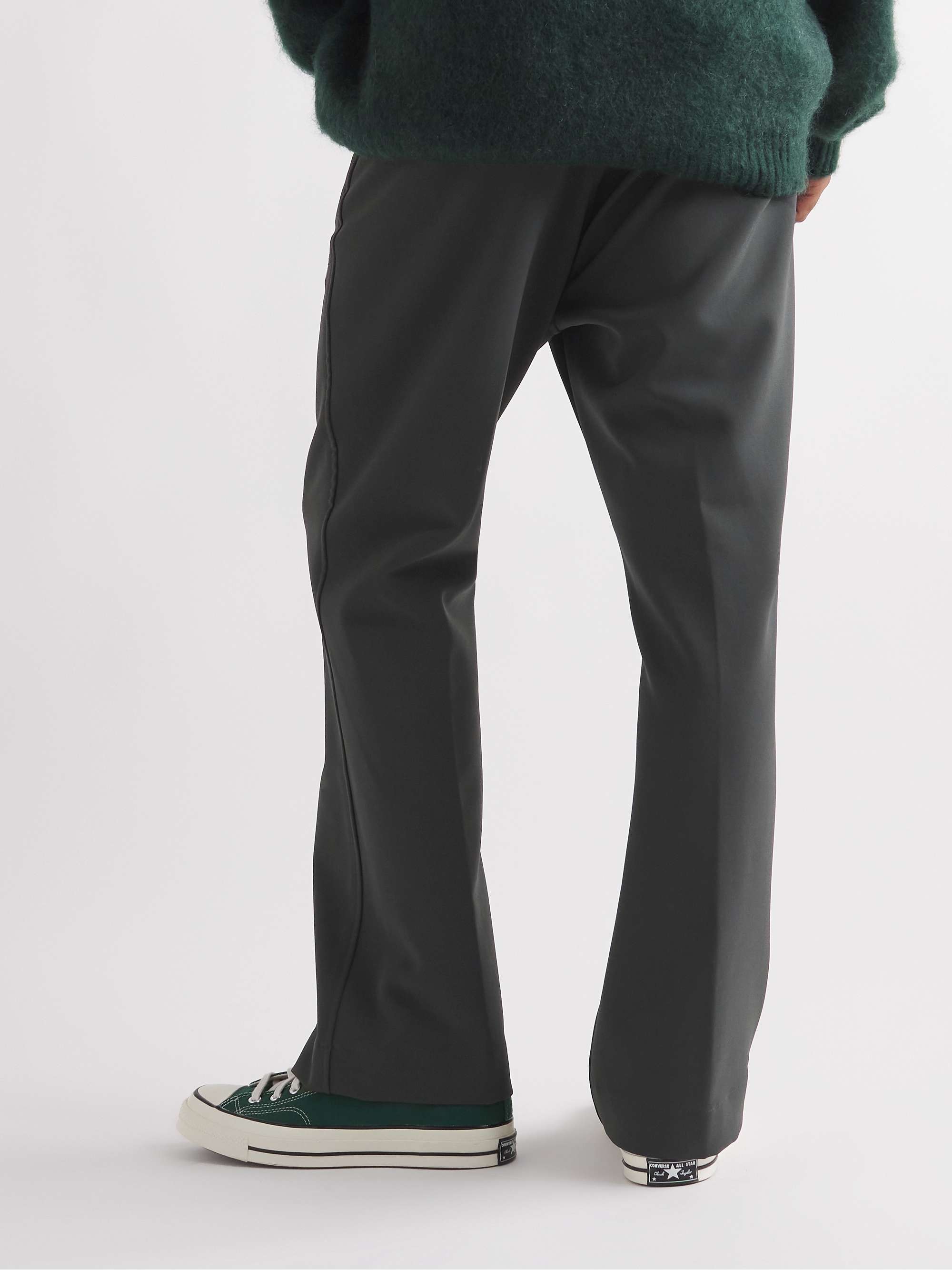 NEEDLES Slim-Fit Flared Logo-Embroidered Shell Trousers