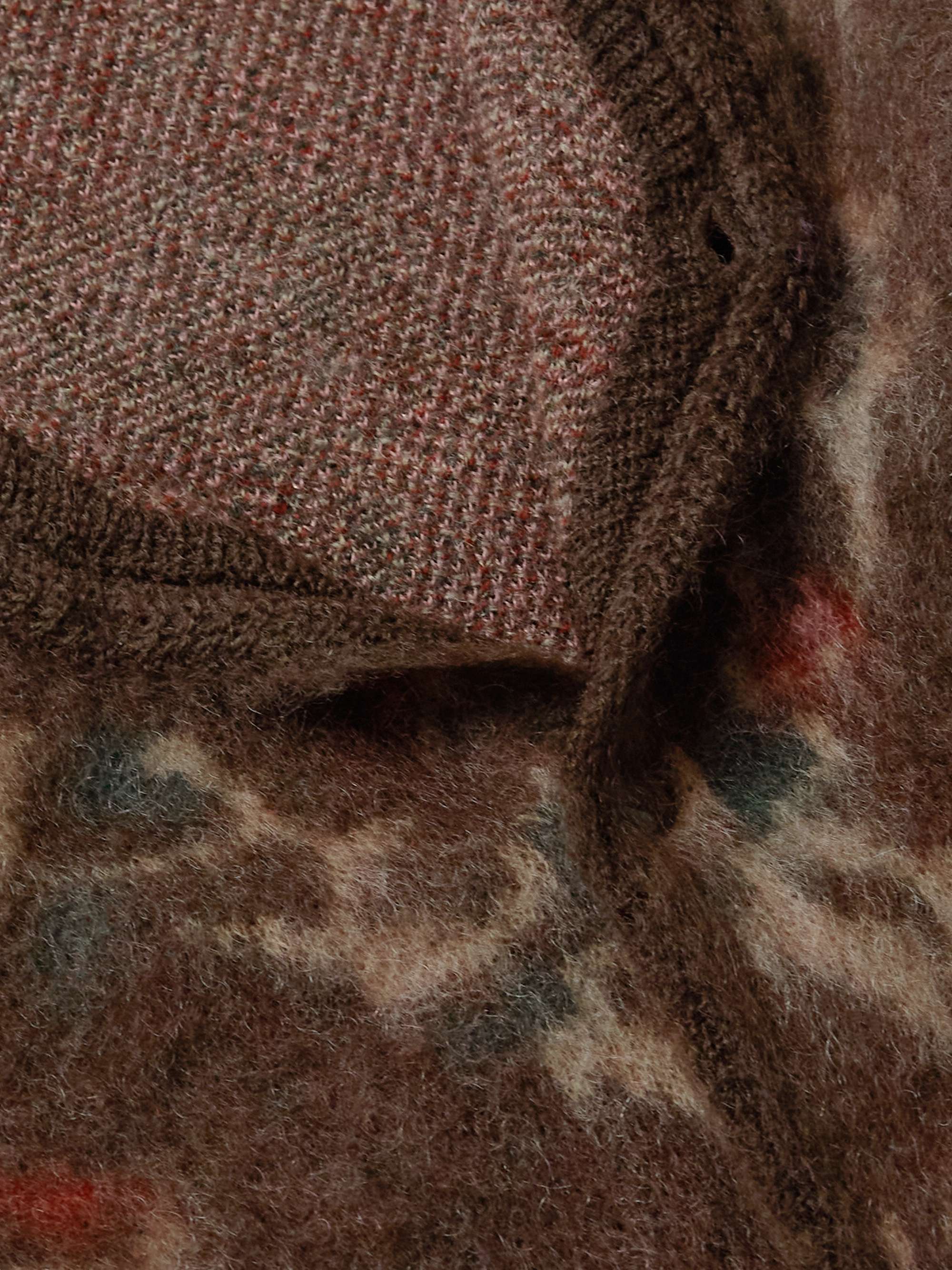 NEEDLES Mohair-Blend Jacquard Cardigan