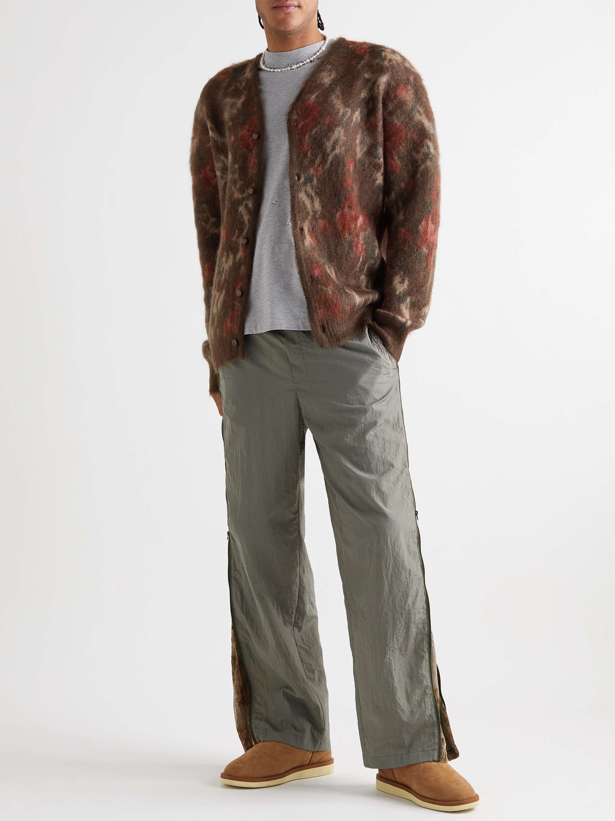 NEEDLES Mohair-Blend Jacquard Cardigan