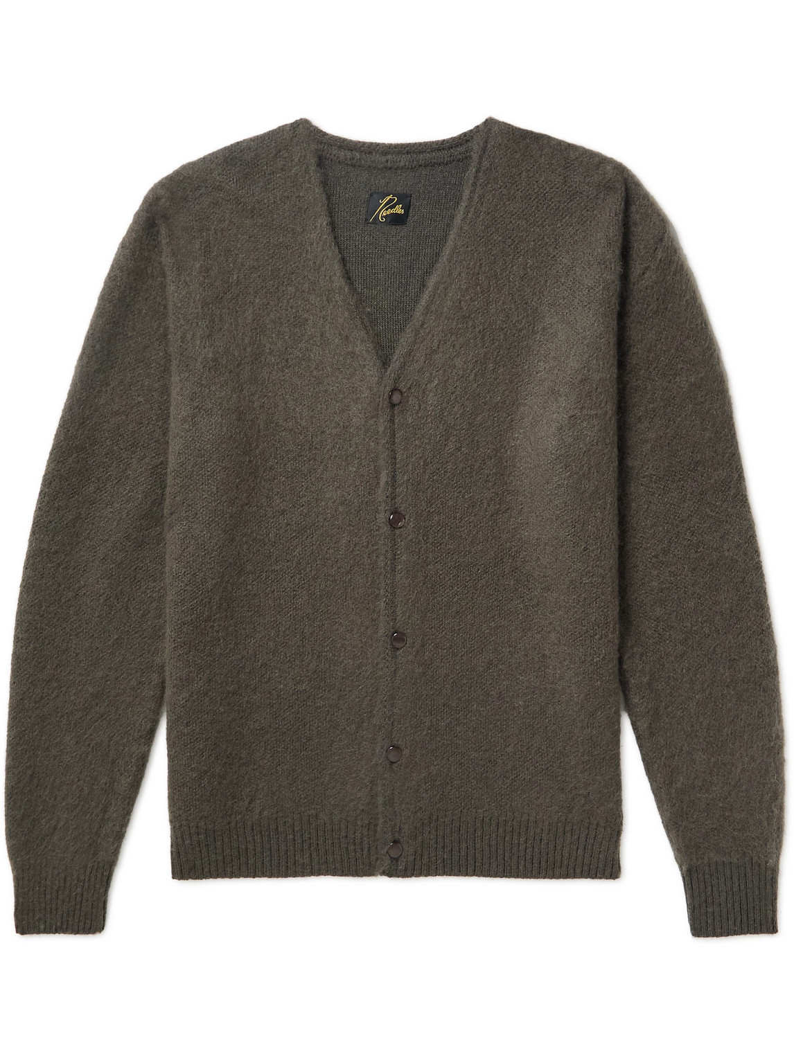 Needles Mohair Cardigan In Charcoal | ModeSens