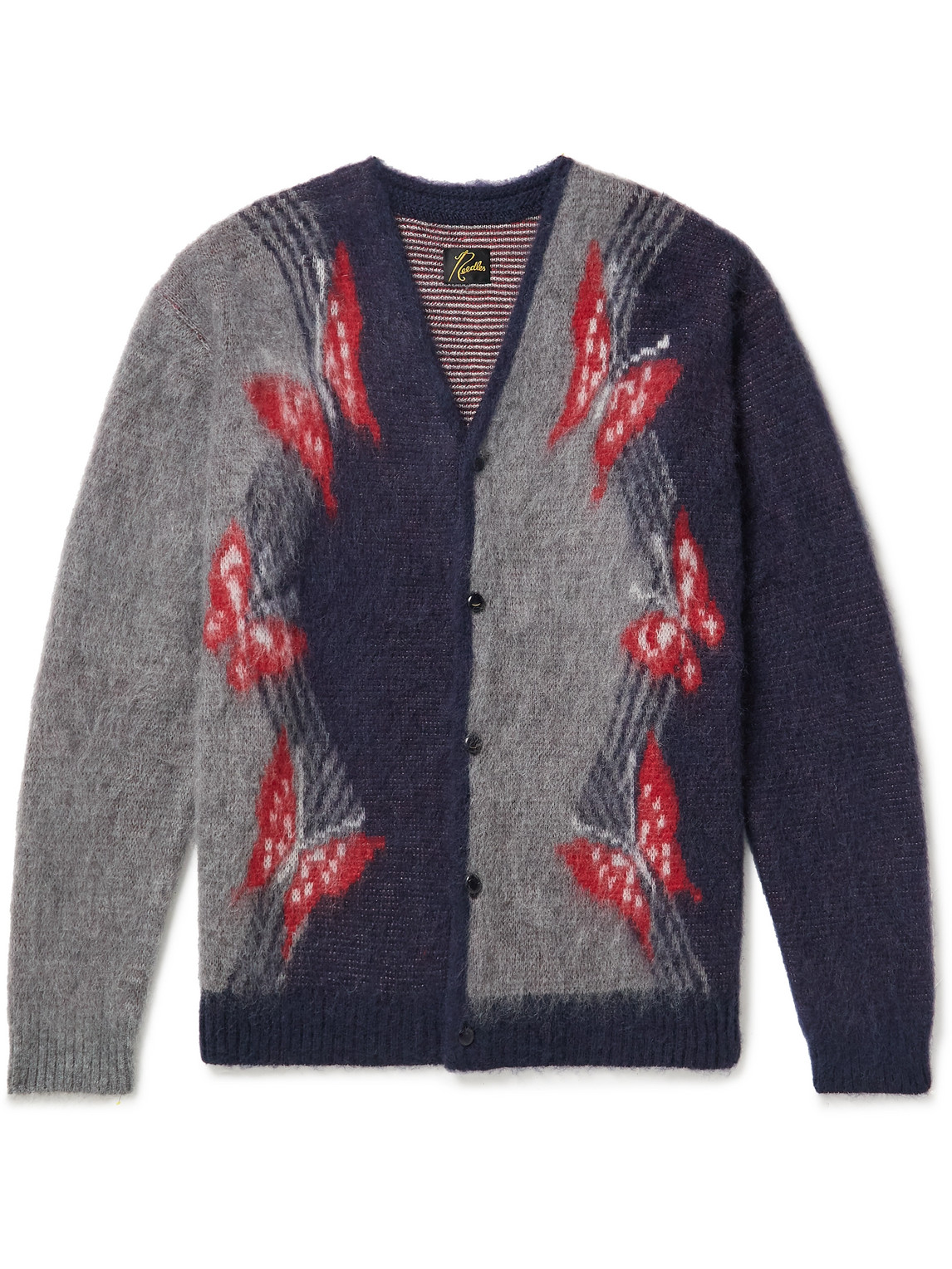 Mohair Cardigan In Navy