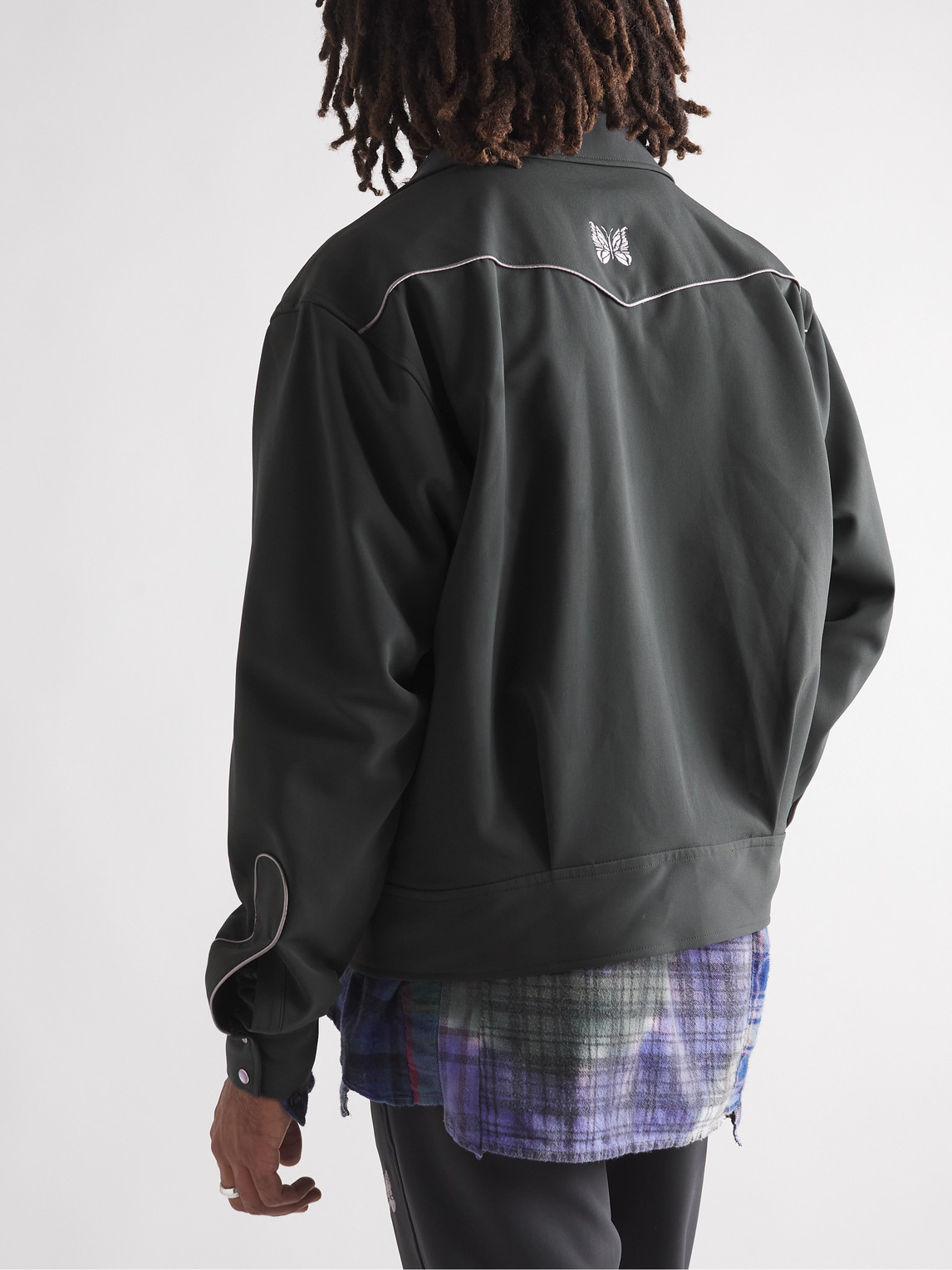 Needles Gray Piping Cowboy Jacket | ModeSens