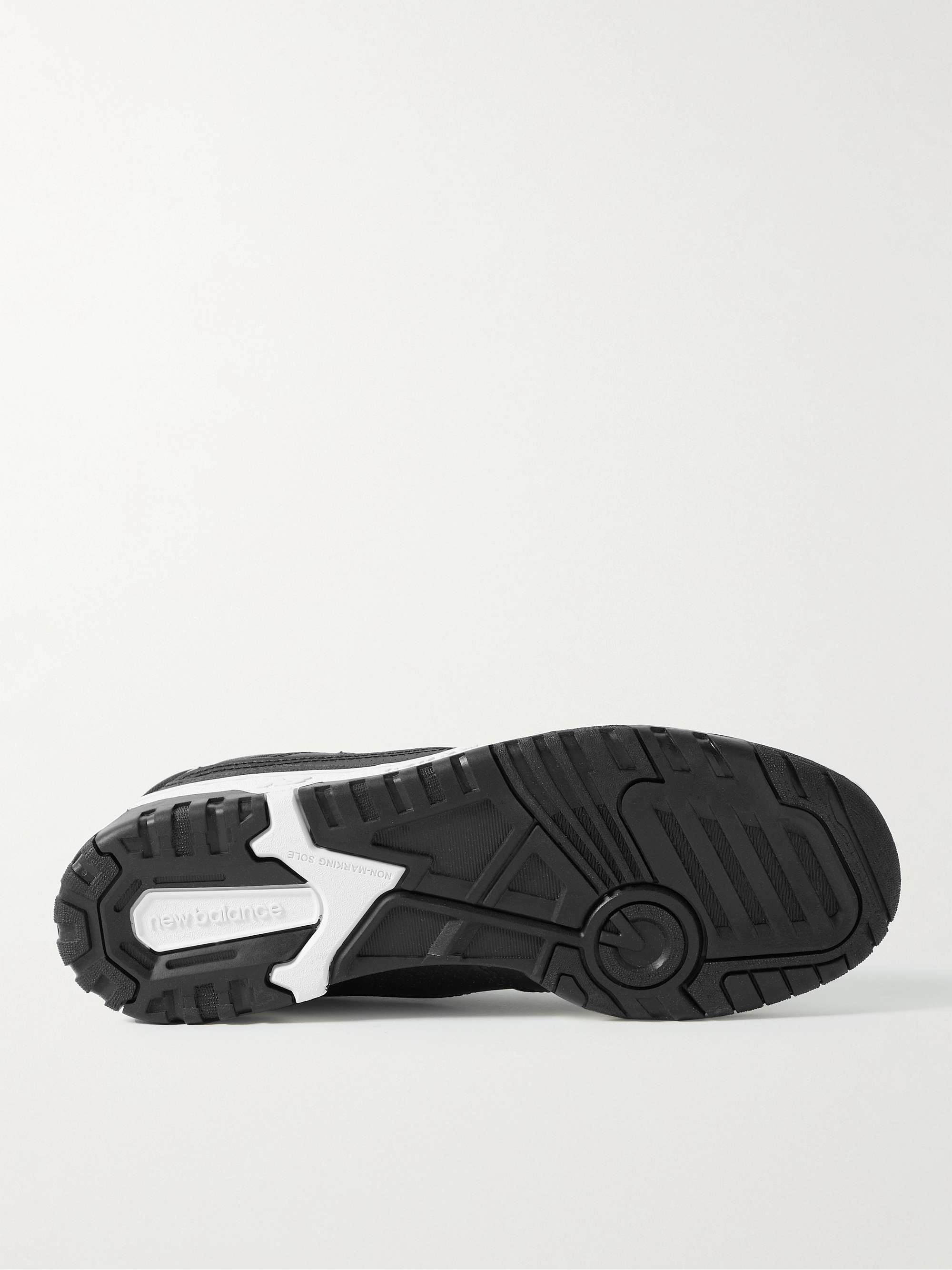 COMME DES GARÇONS HOMME + New Balance Sneakers in pelle con finiture in mesh 550