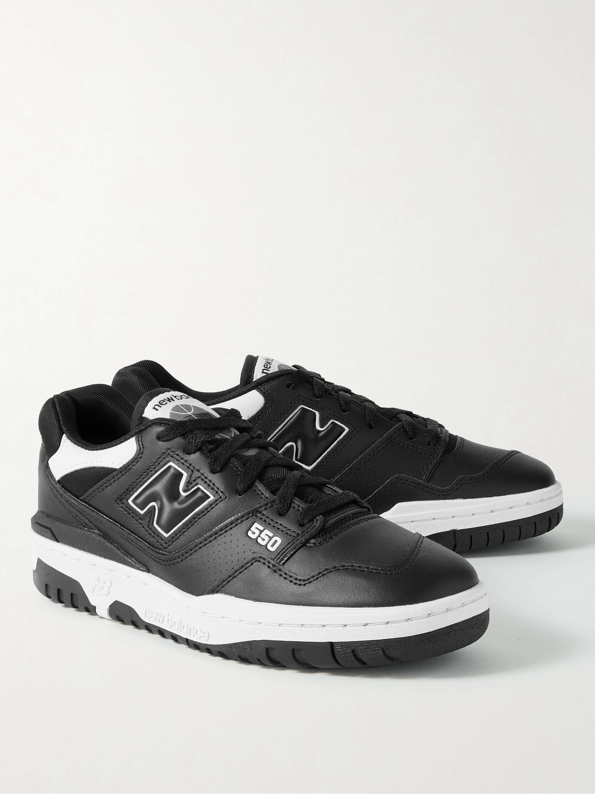 COMME DES GARÇONS HOMME + New Balance Sneakers in pelle con finiture in mesh 550