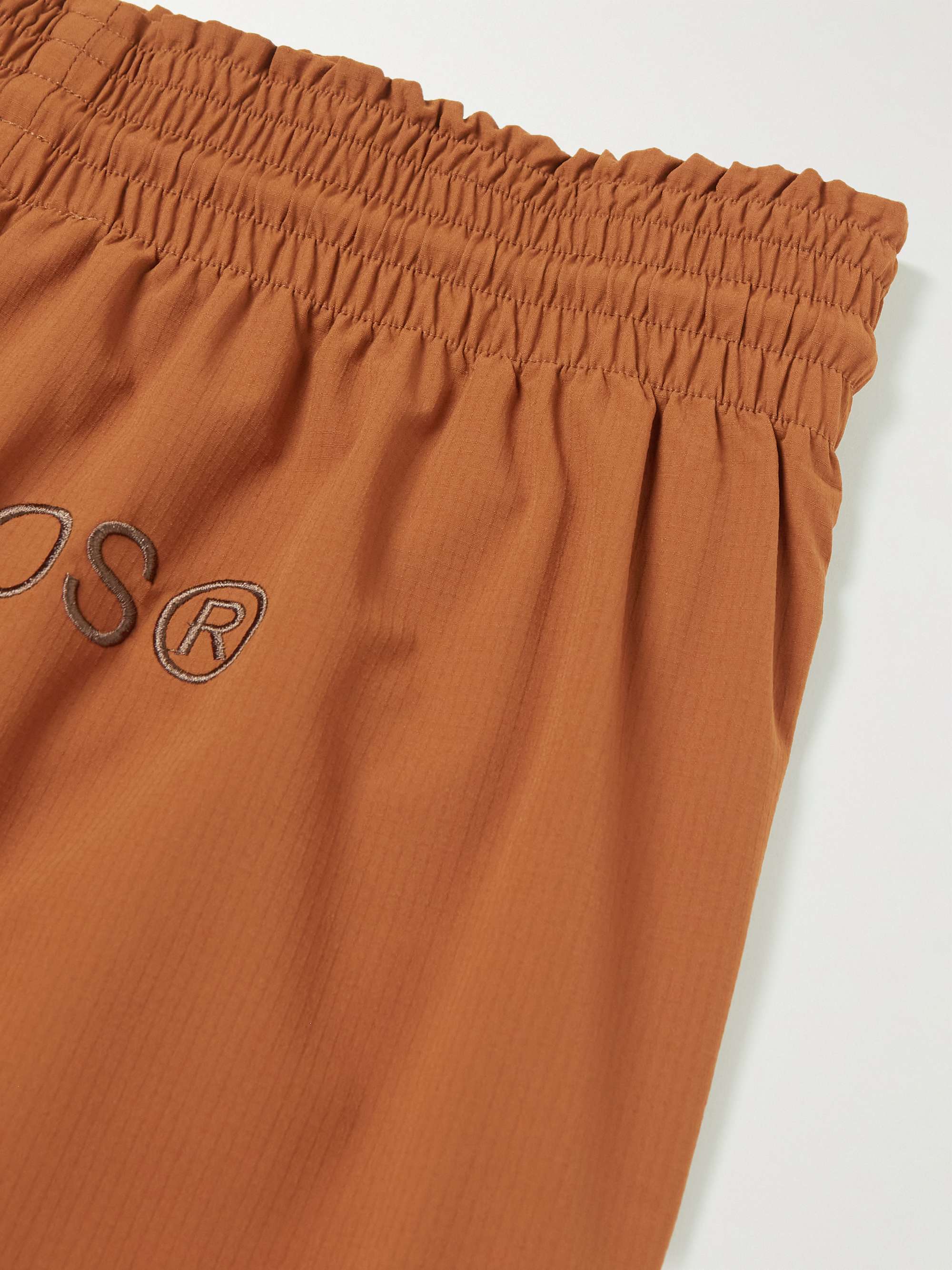 ACNE STUDIOS Long-Length Wide-Leg Logo-Print Ripstop Swim Shorts