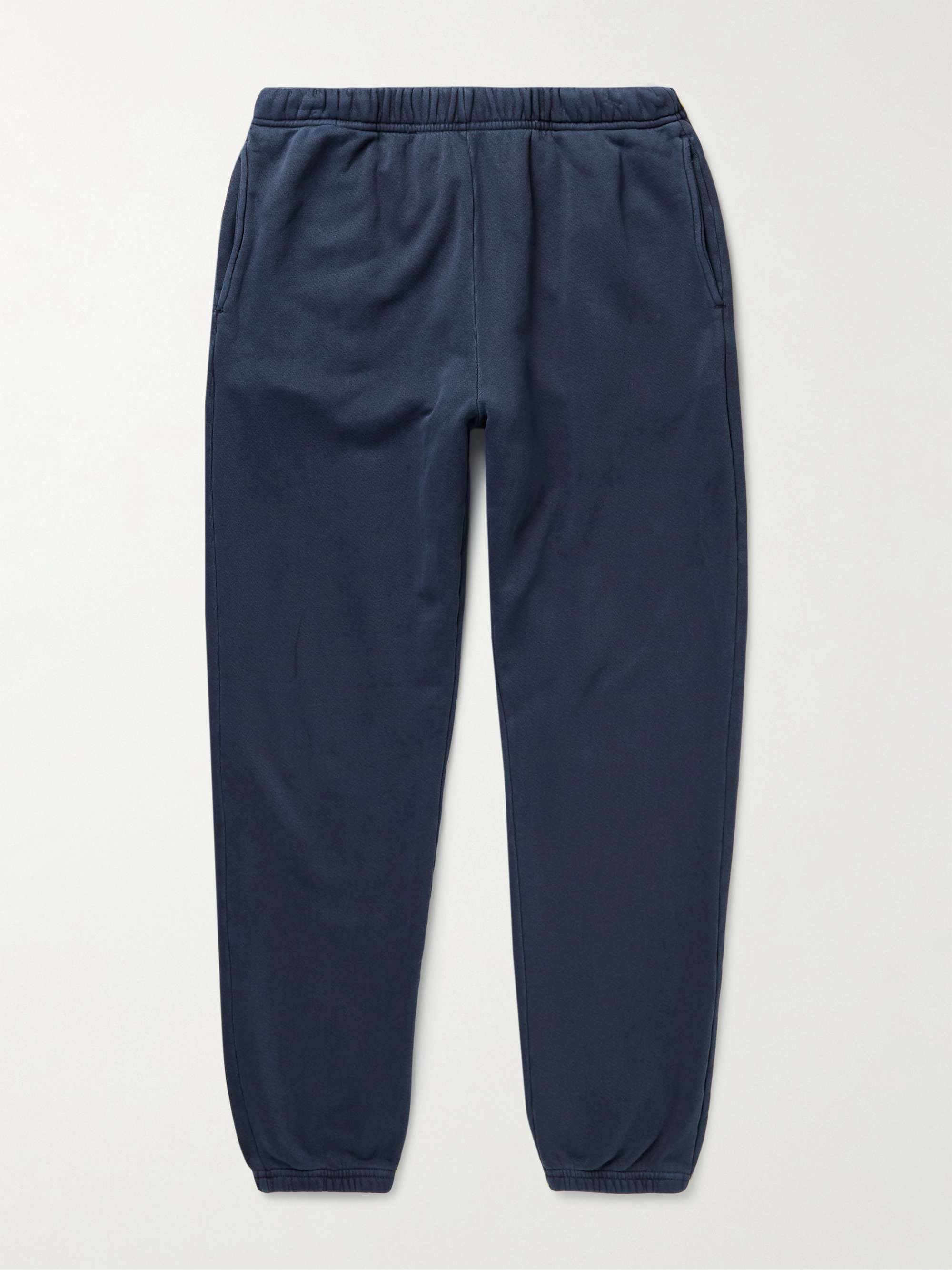 LES TIEN Tapered Garment-Dyed Cotton-Jersey Sweatpants for Men | MR PORTER