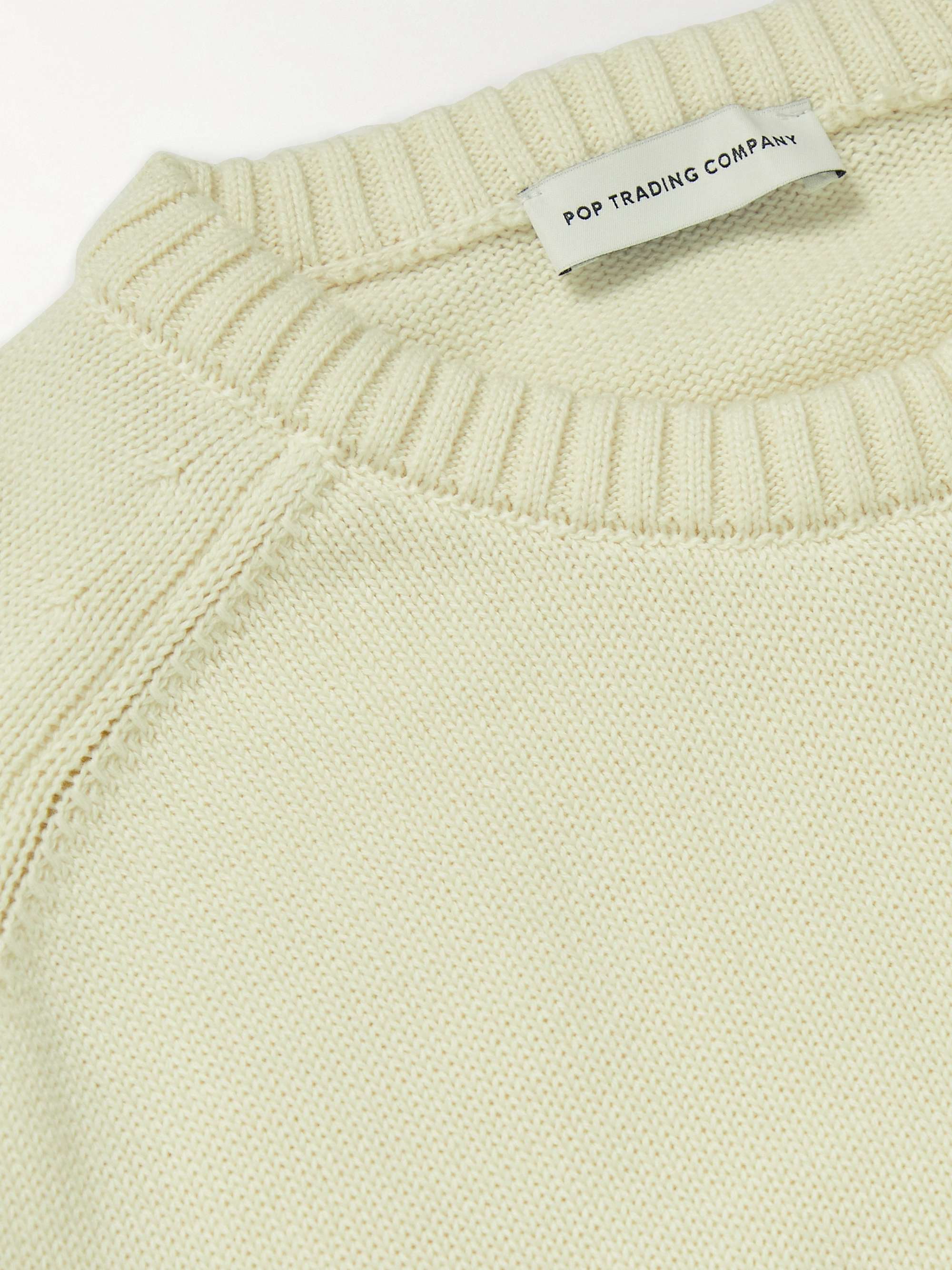Arch Logo-Appliquéd Cotton Sweater