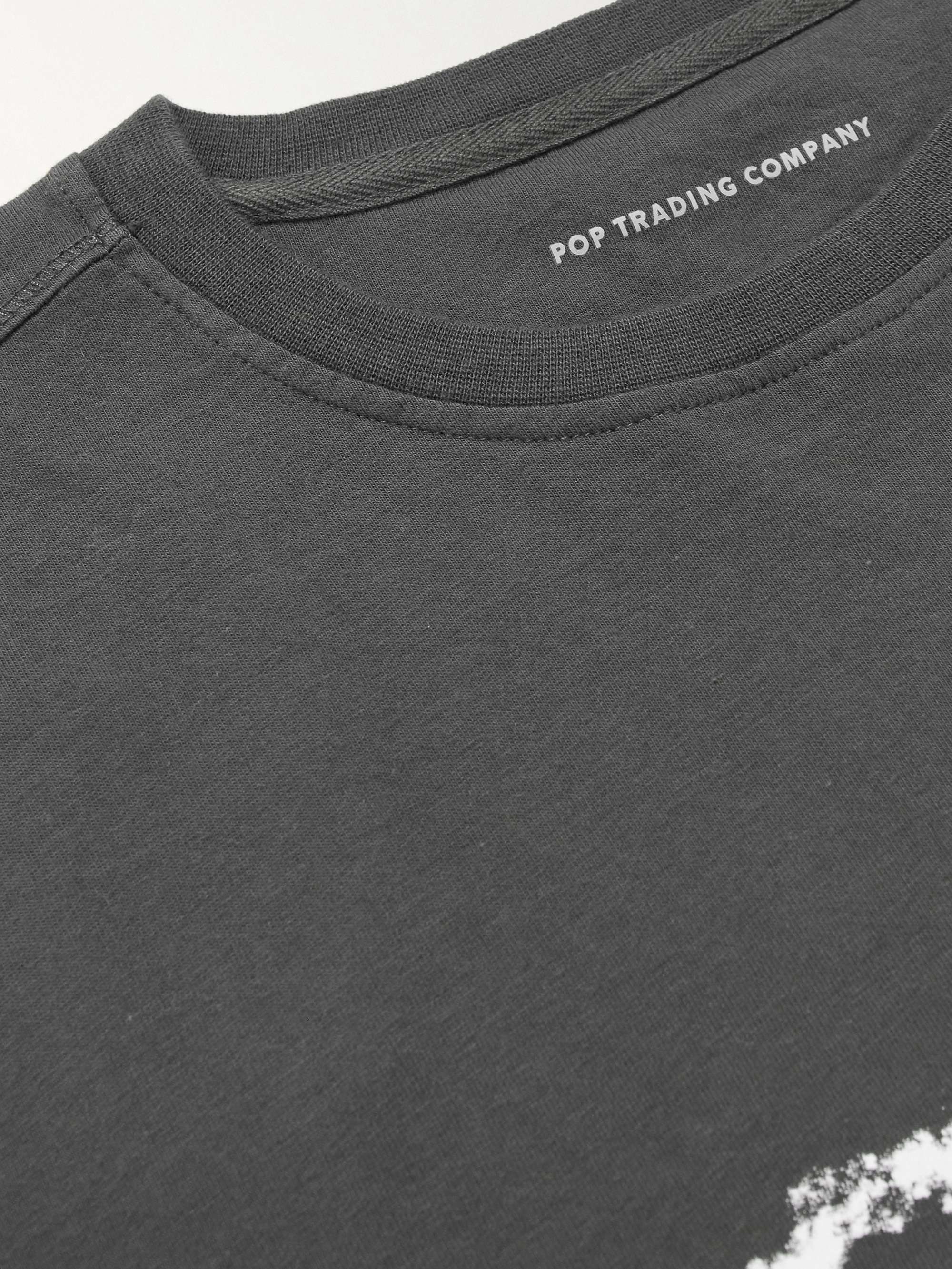 POP TRADING COMPANY Smoke Logo-Print Cotton-Jersey T-Shirt for Men | MR ...