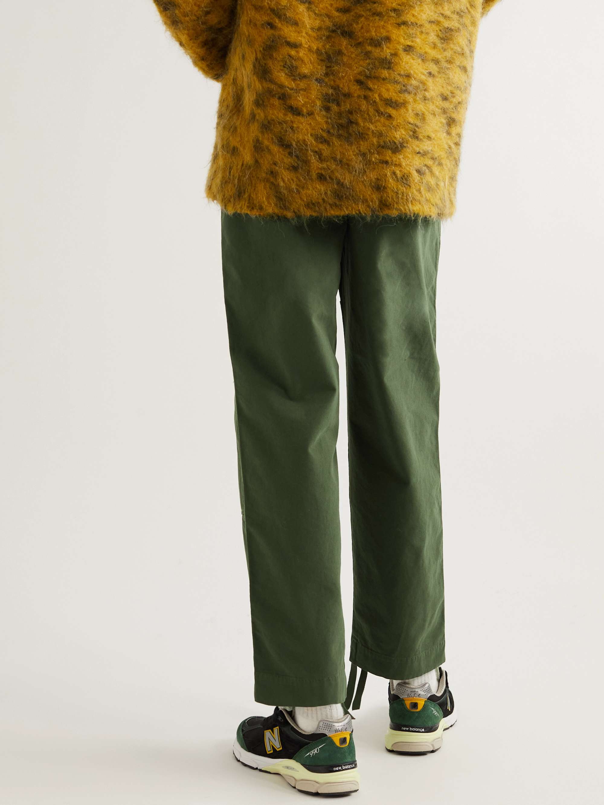 FOLK Assembly Brushed Cotton-Twill Trousers