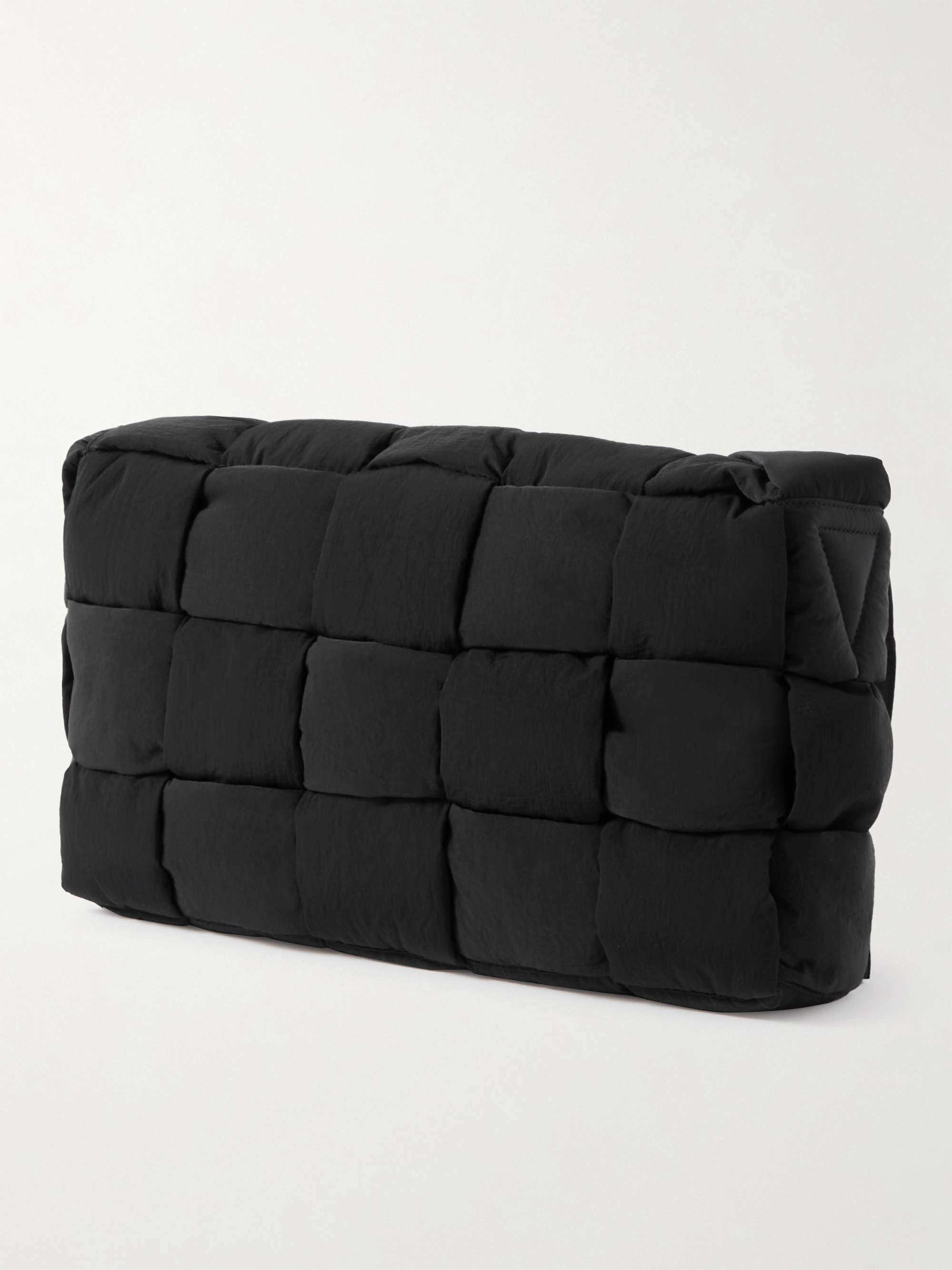 BOTTEGA VENETA Cassette Intrecciato Paper Nylon Messenger Bag