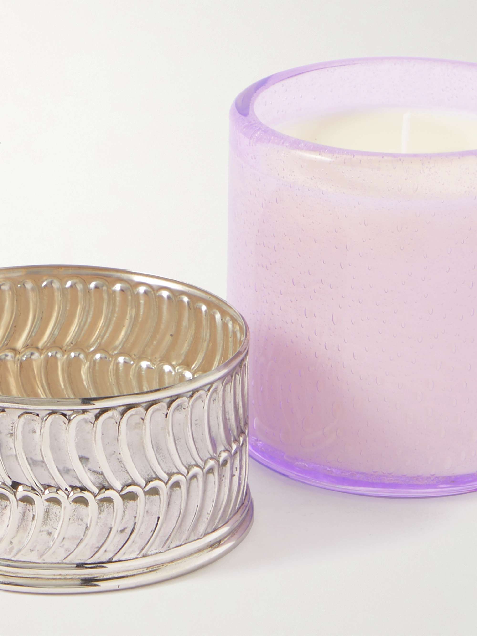 BUCCELLATI Scented Candle and Sterling Silver Candlestick Set