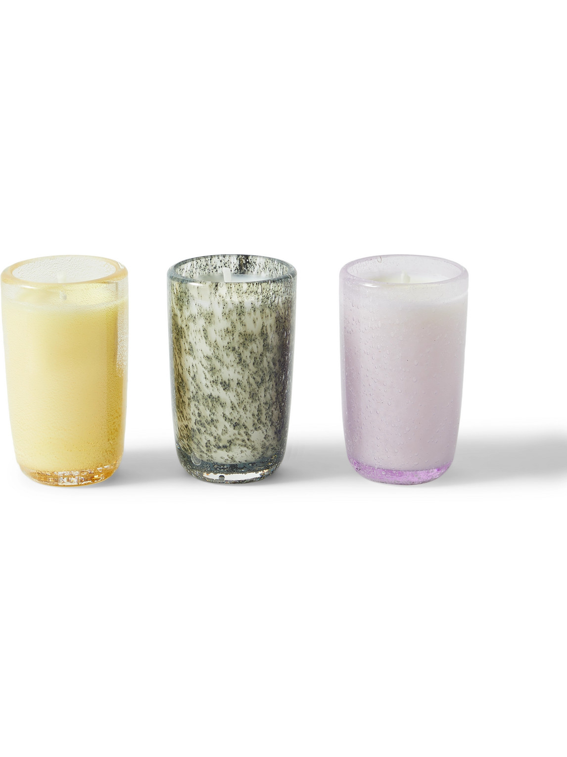 Buccellati Set Of Three Mini Scented Candles, 3 X 40g In Green