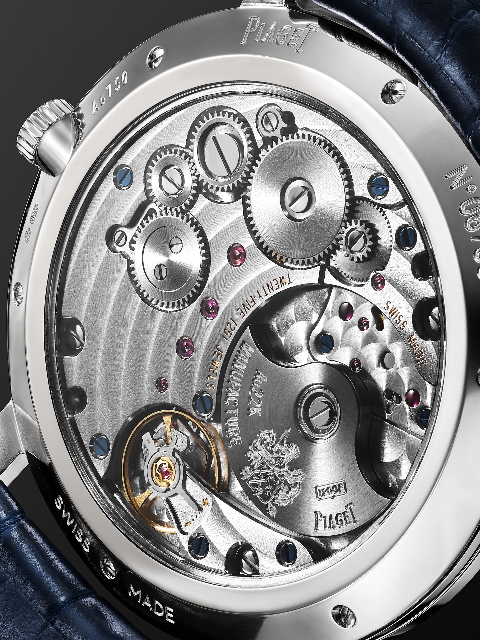 PIAGET Altiplano Automatic 41mm 18-Karat White Gold, Alligator and Diamond Watch, Ref. No. G0A44075