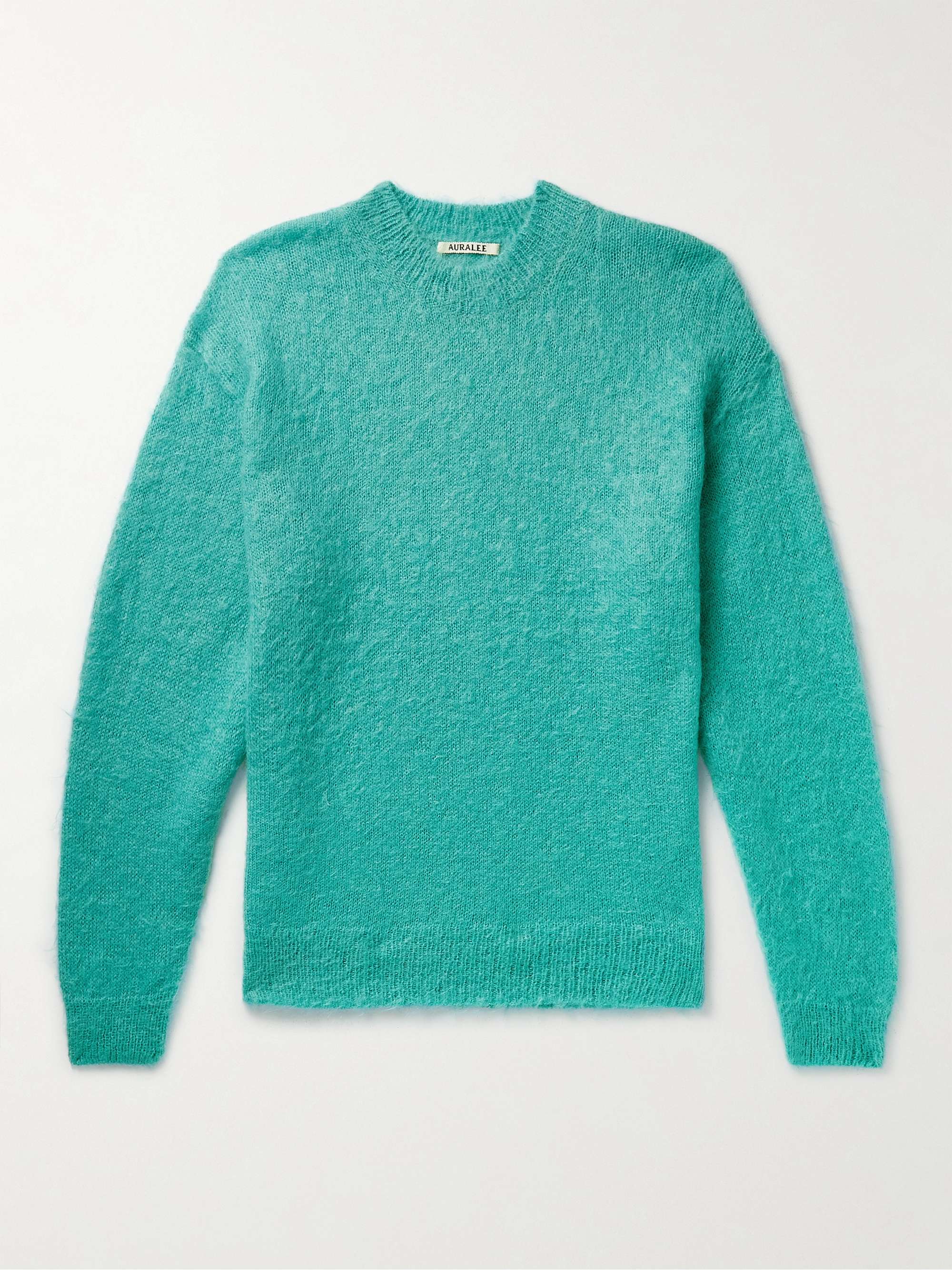 AURALEE Brushed Mohair and Wool-Blend Sweater for Men | MR PORTER