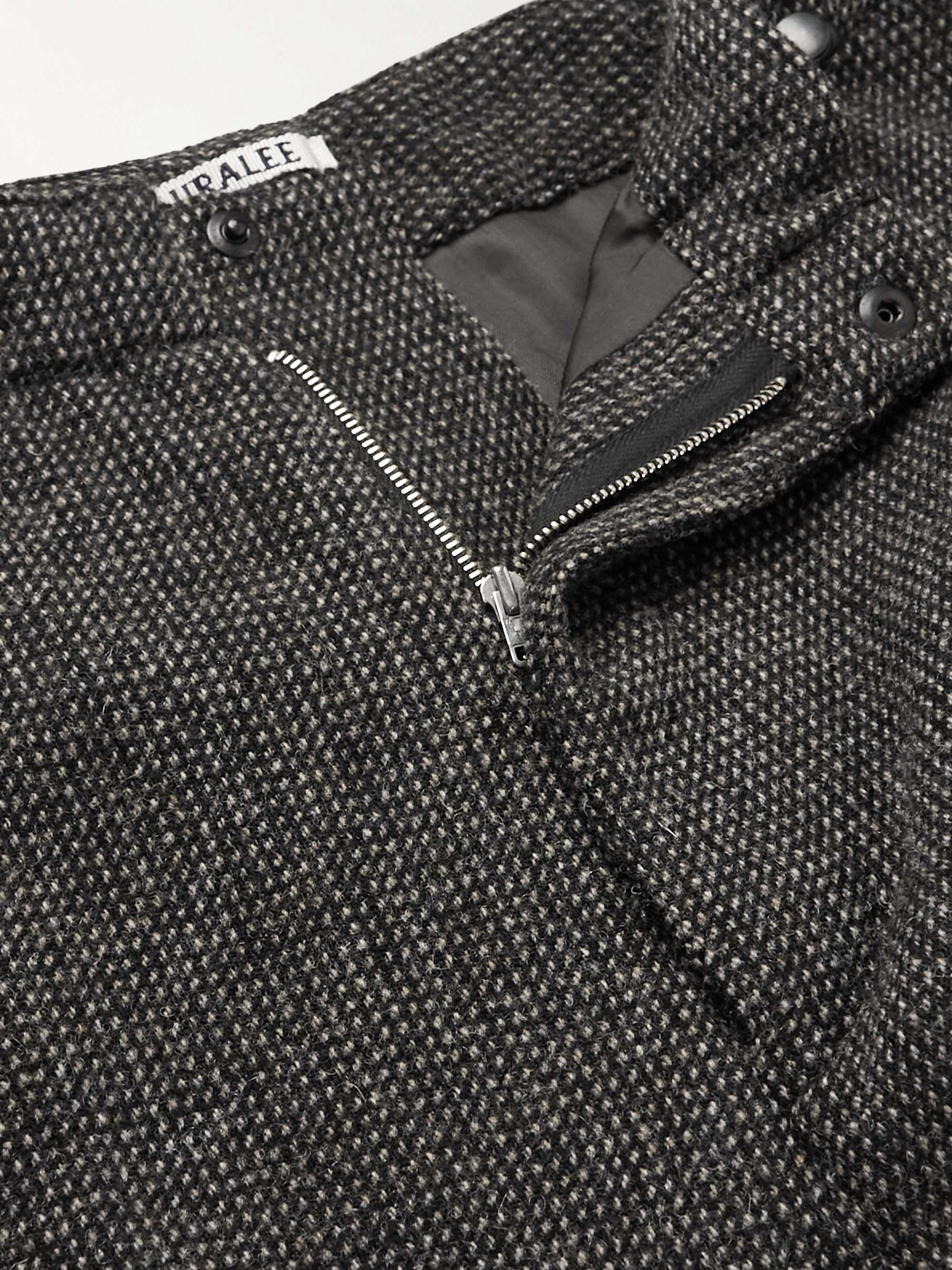 Straight-Leg Wool-Tweed Trousers