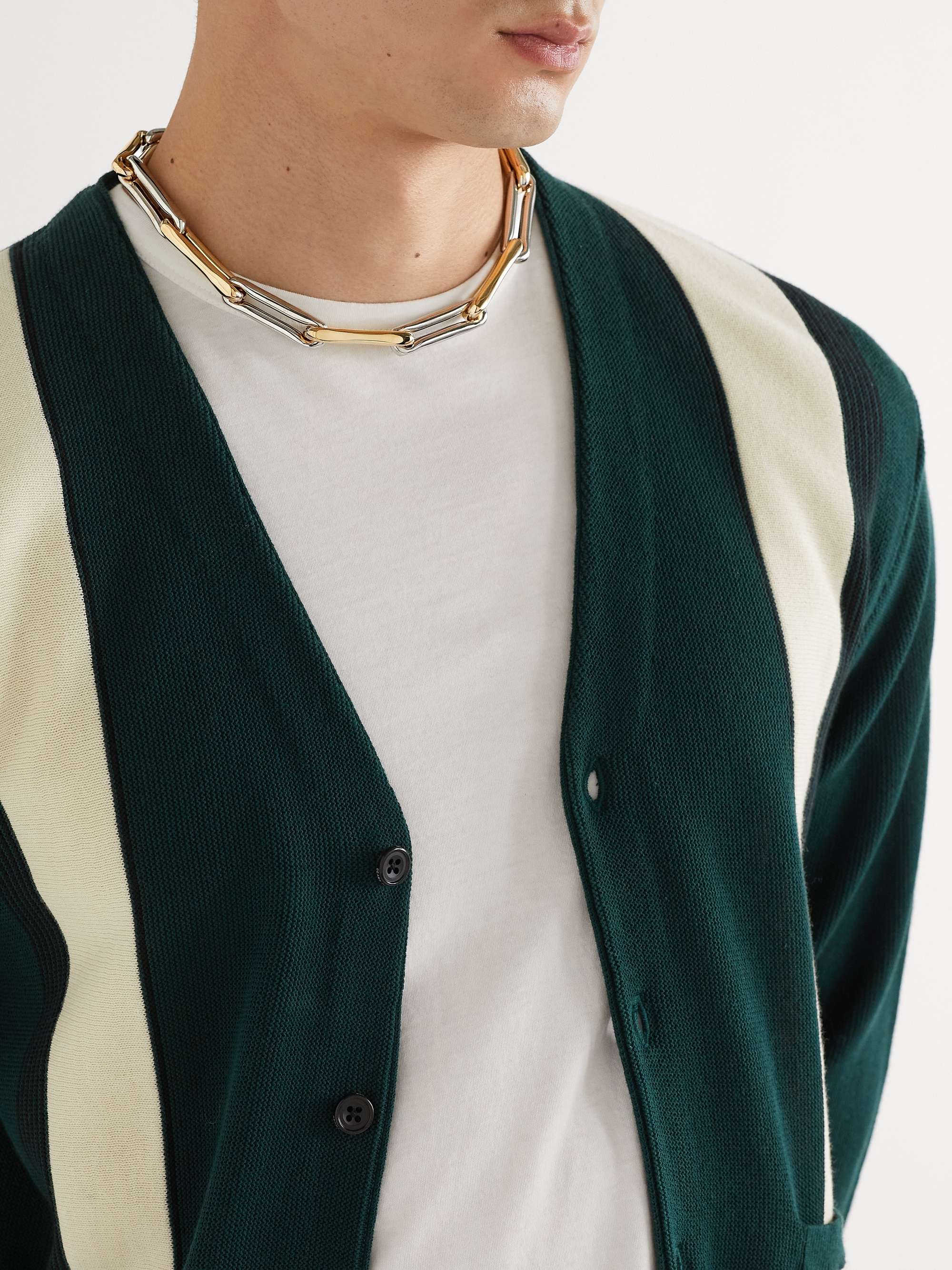 LAUREN RUBINSKI Yellow and White Gold Necklace