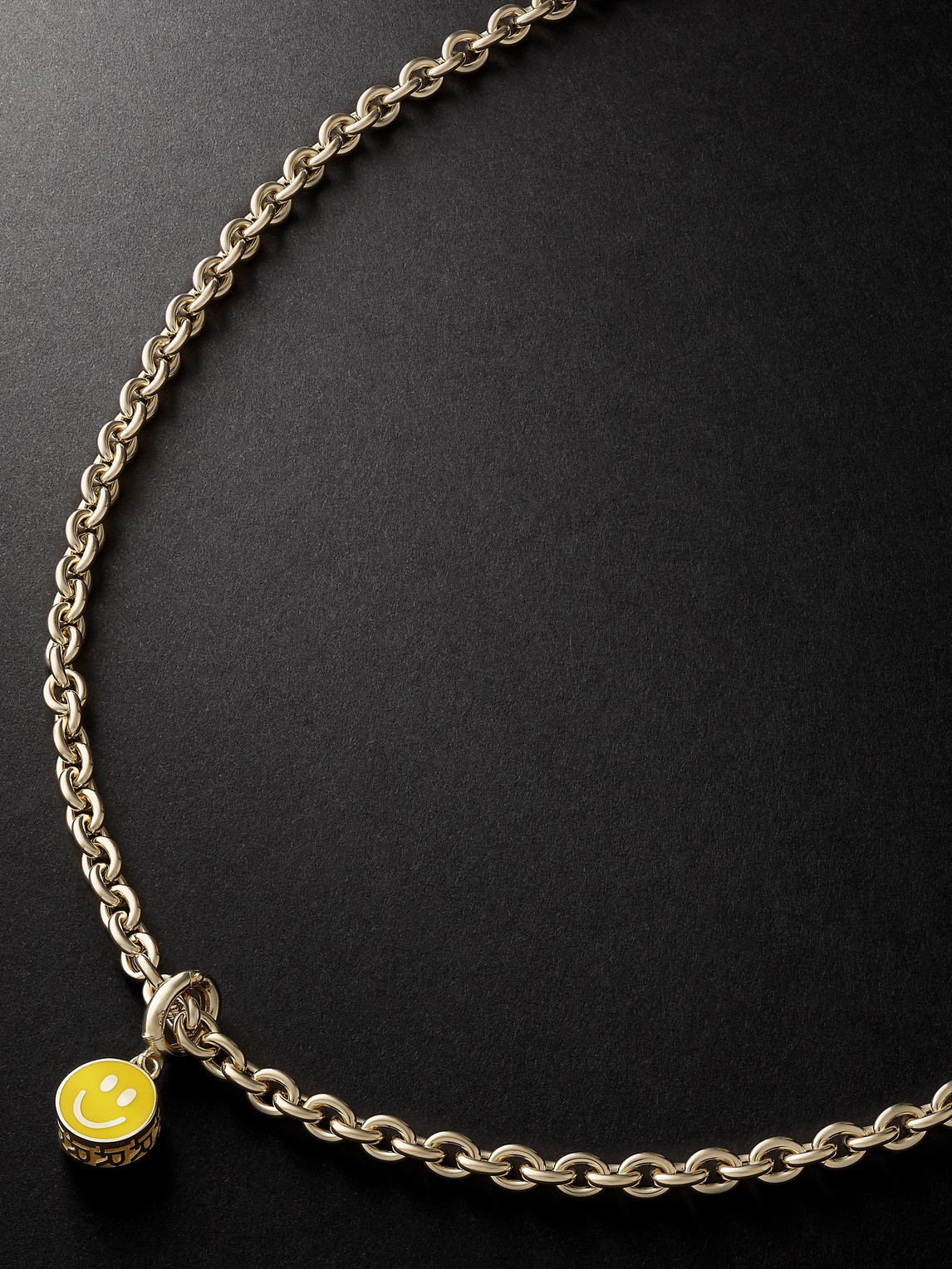 Lauren Rubinski Gold And Enamel Pendant Necklace