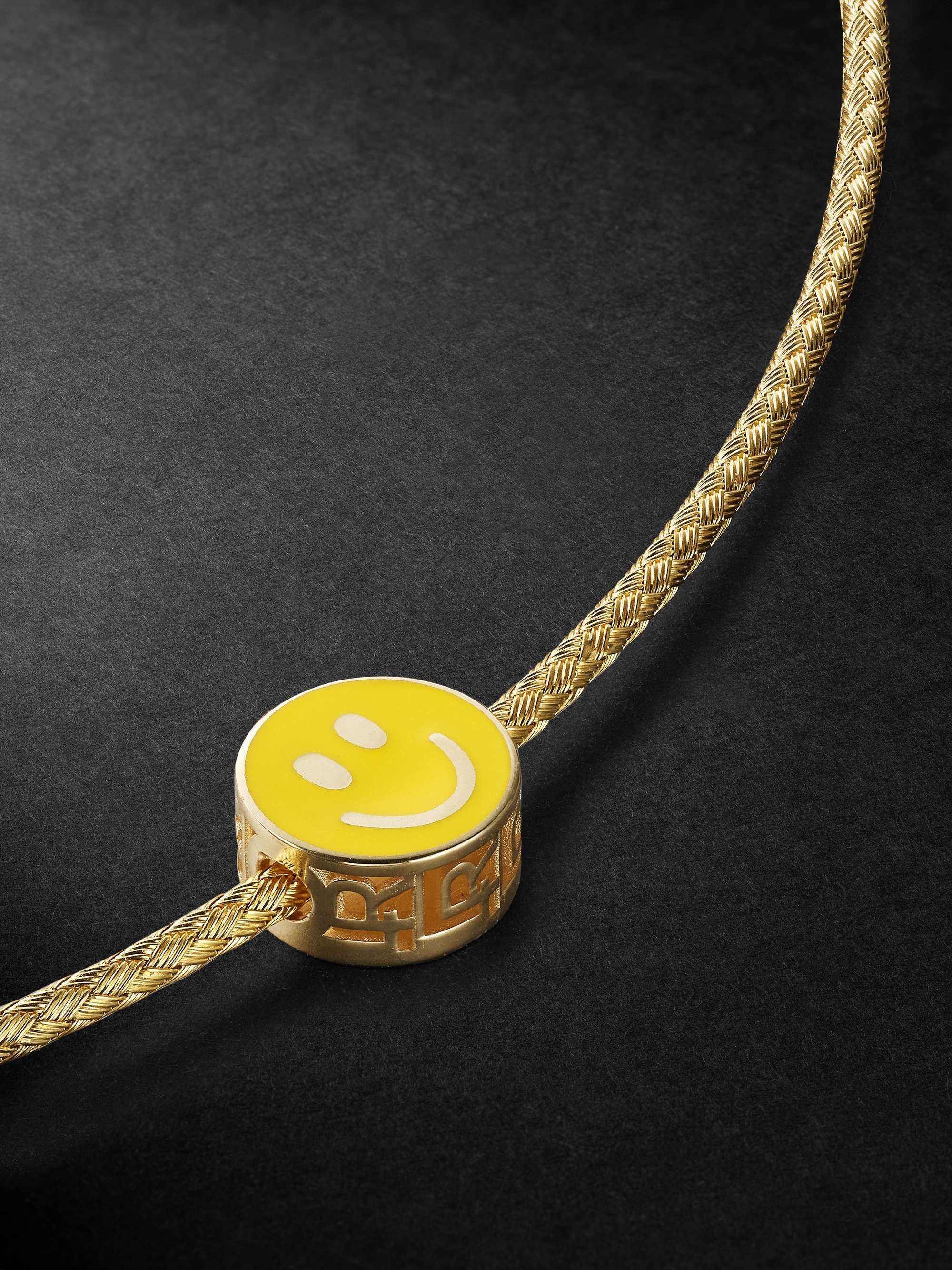 LAUREN RUBINSKI Gold and Enamel Pendant Necklace