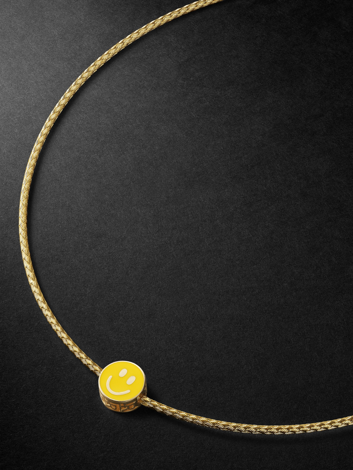 Gold and Enamel Pendant Necklace
