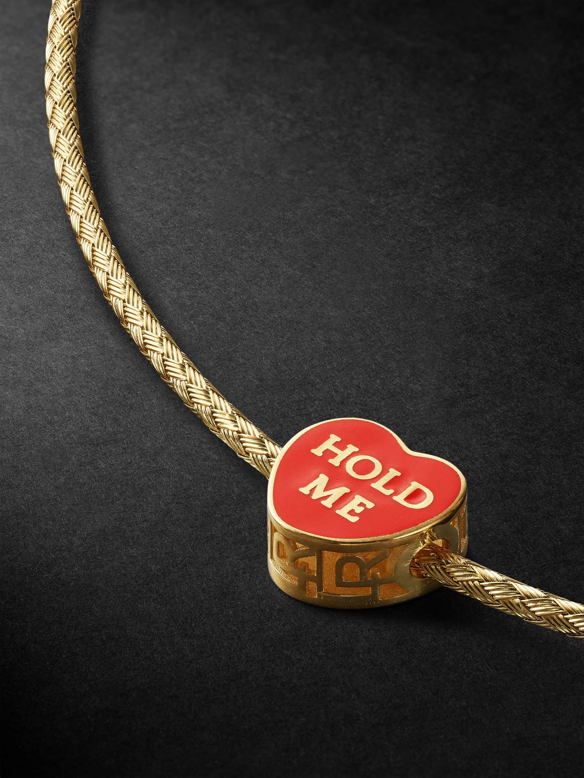 LAUREN RUBINSKI Gold and Enamel Pendant Necklace