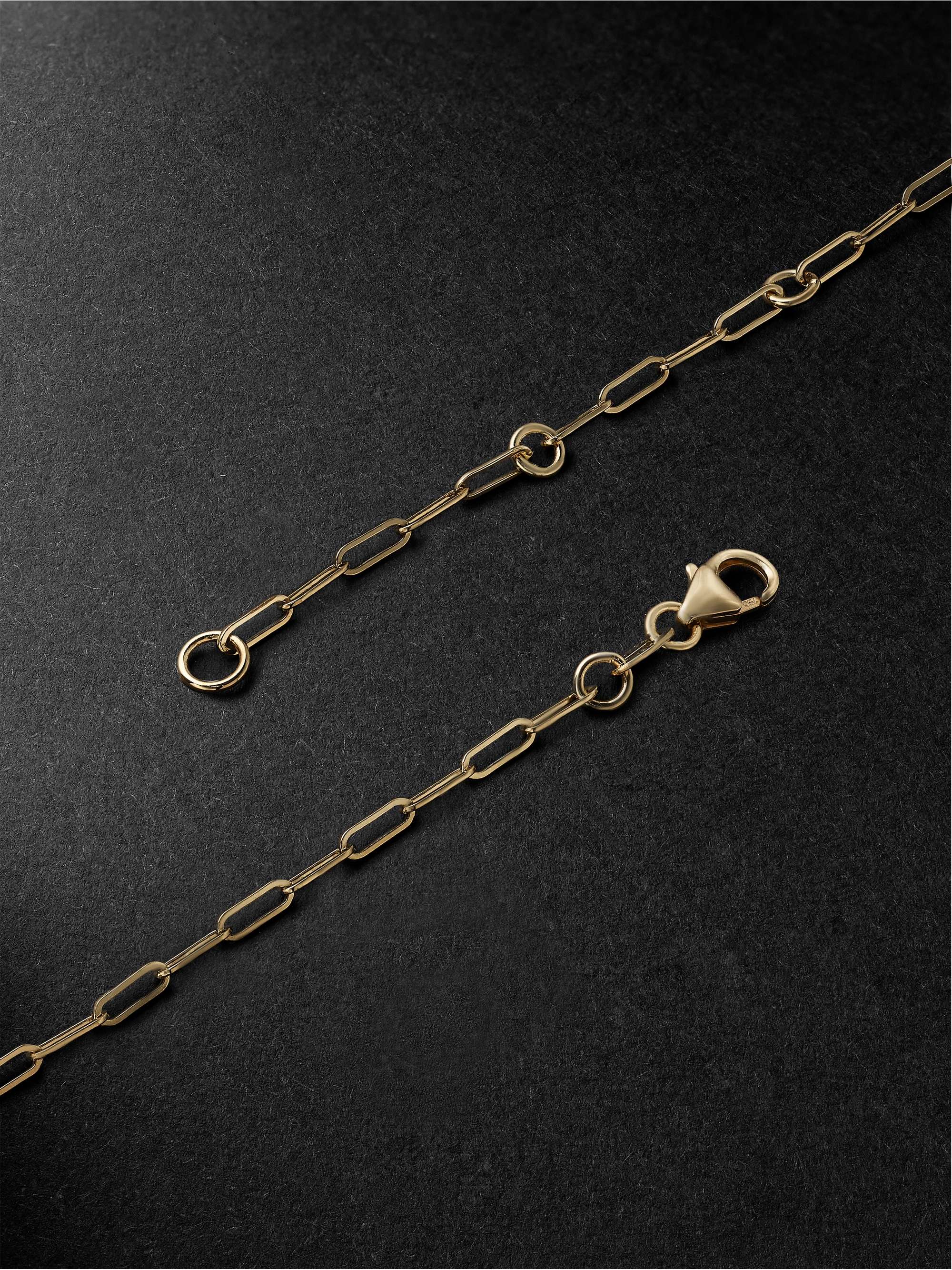 FOUNDRAE Mini Reverie Crest Gold Diamond Necklace