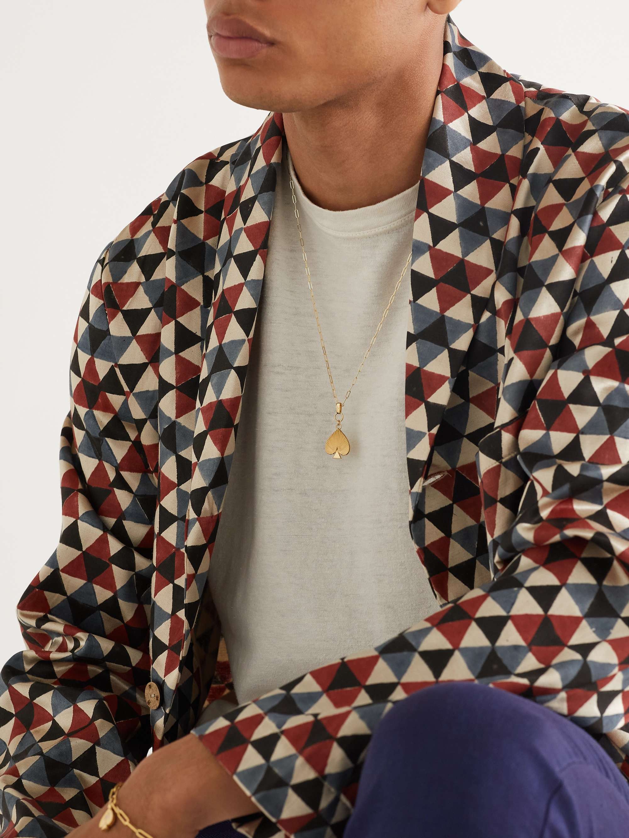 FOUNDRAE Spade Medium Gold Necklace