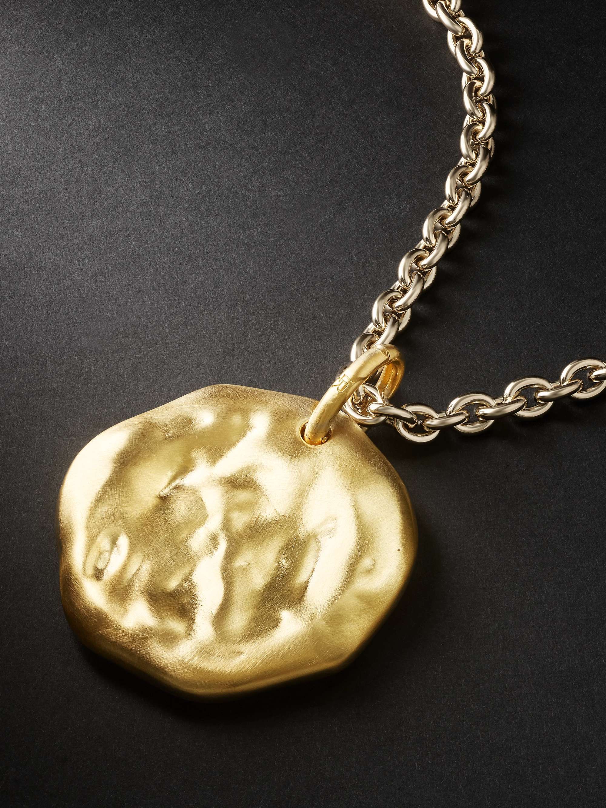 LAUREN RUBINSKI Gold Pendant Necklace