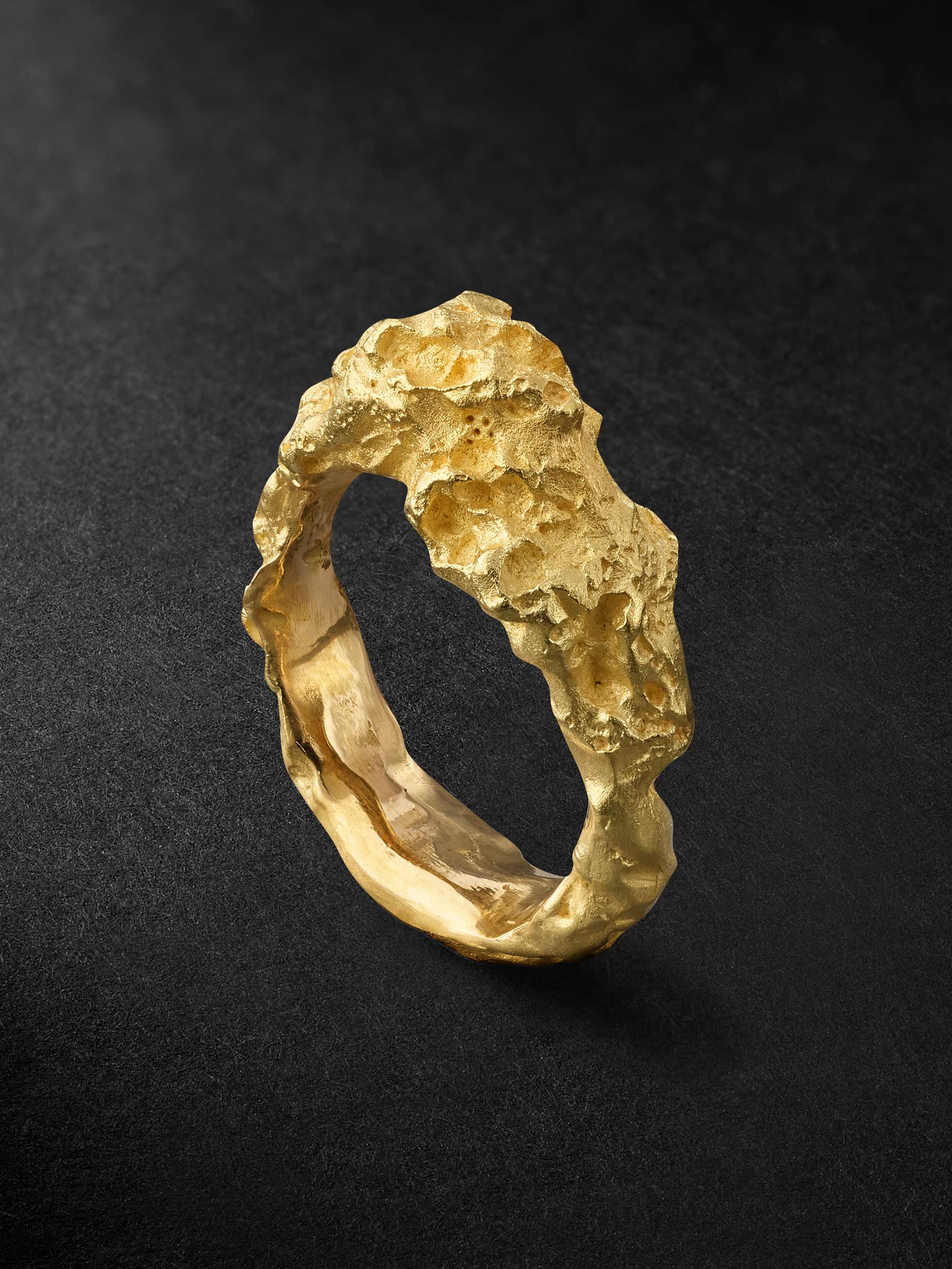 ELHANATI Rock Big Gold Ring