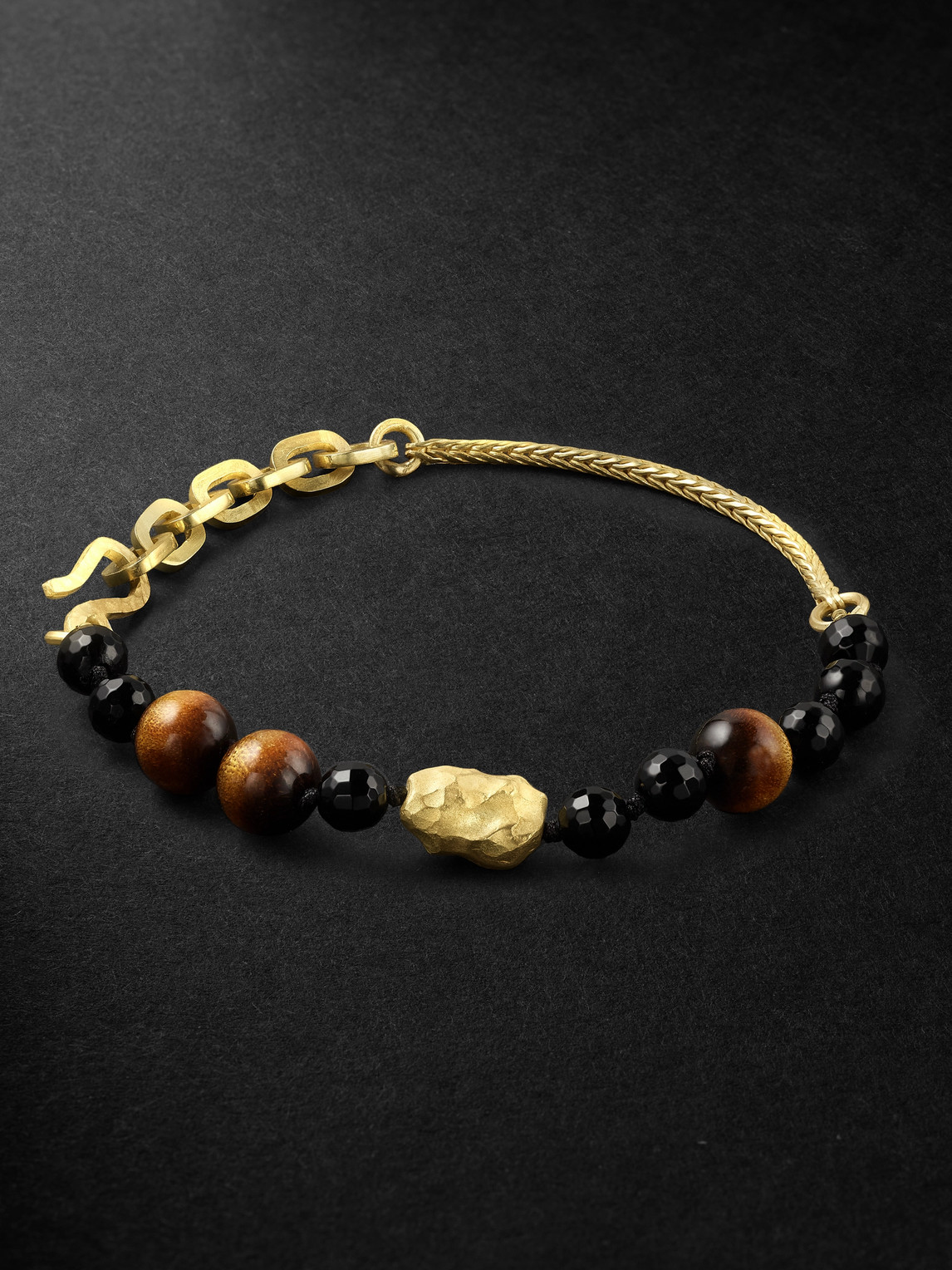 ELHANATI – Isha Chain Gold, Spinel and Coral Bracelet
