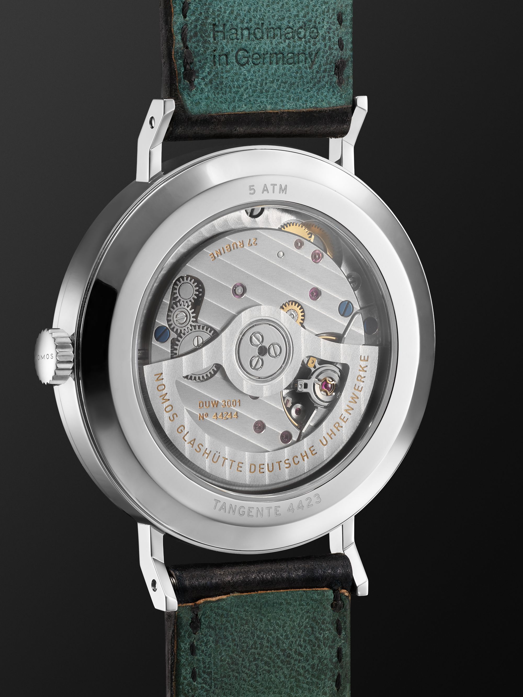 NOMOS GLASHÜTTE Tangente Neomatik 39 Automatic 38.5mm Stainless Steel and Cordovan Leather Watch, Ref. No. 144