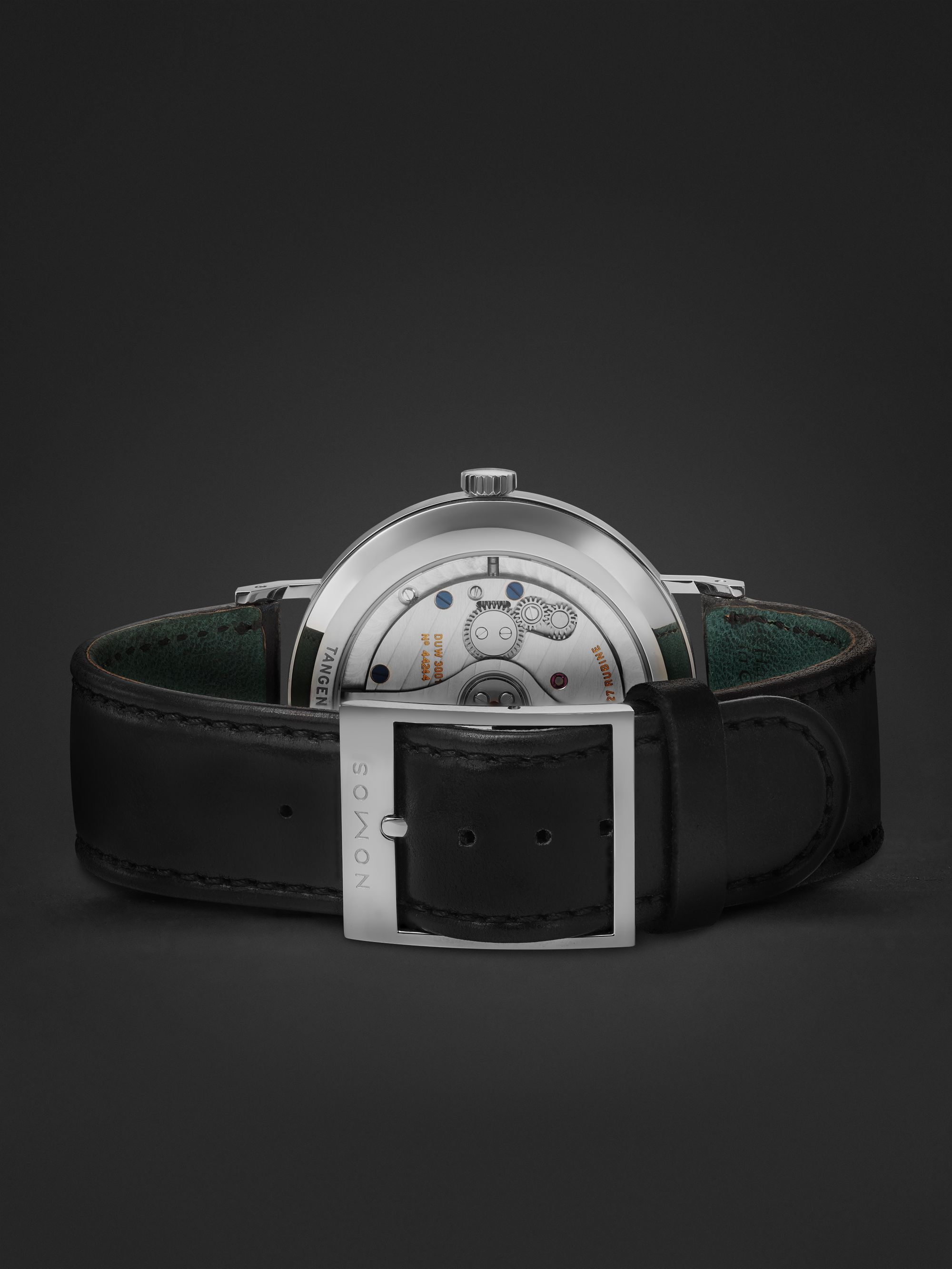 NOMOS GLASHÜTTE Tangente Neomatik 39 Automatic 38.5mm Stainless Steel and Cordovan Leather Watch, Ref. No. 144