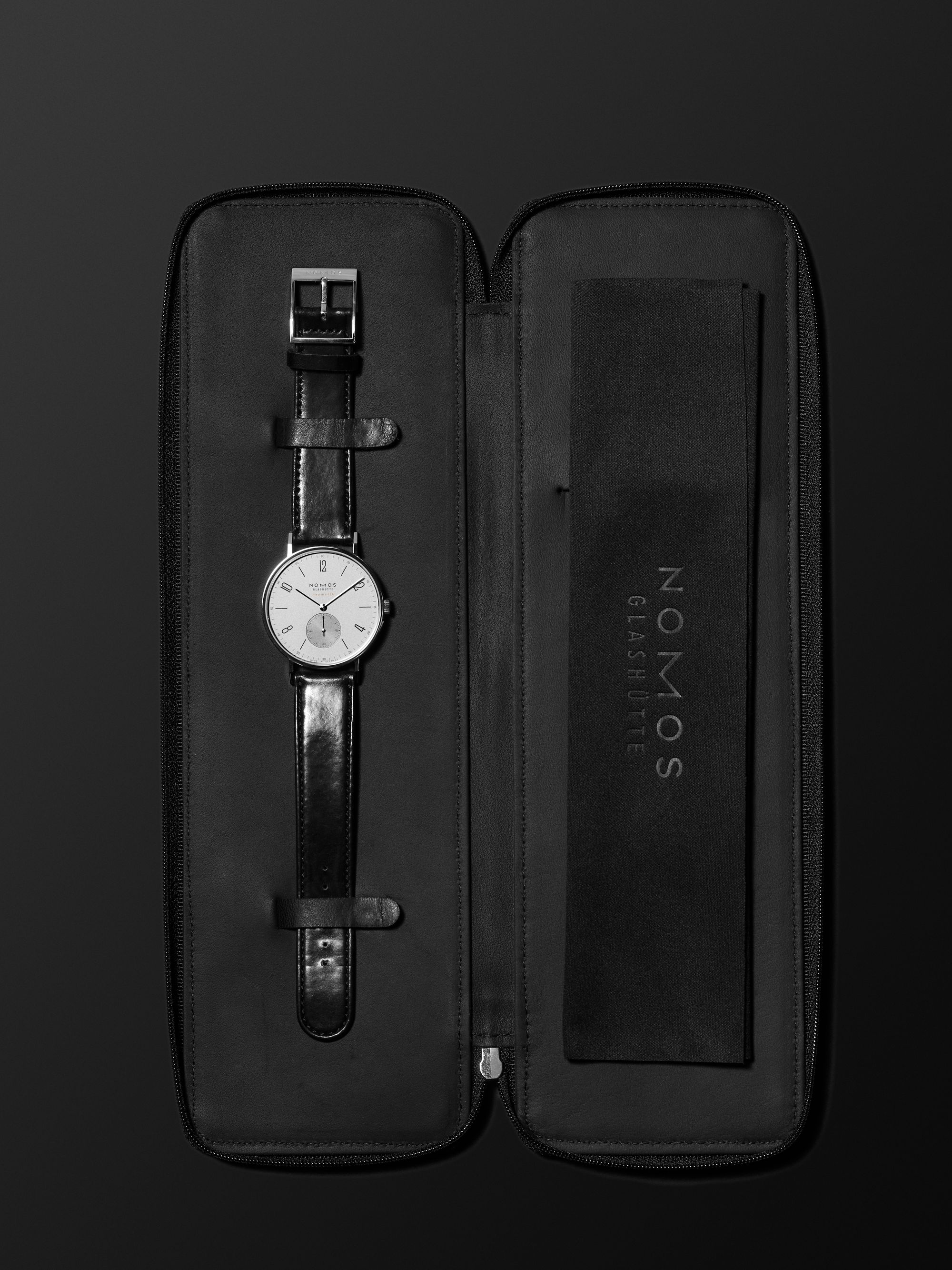 NOMOS GLASHÜTTE Tangente Neomatik 39 Automatic 38.5mm Stainless Steel and Cordovan Leather Watch, Ref. No. 144