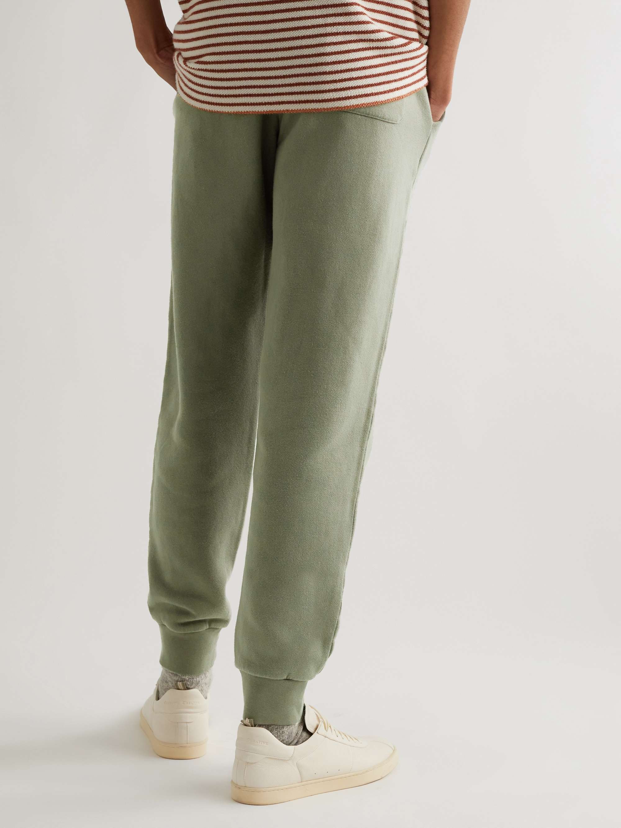 HARTFORD Joggy Tapered Brushed Cotton-Jersey Sweatpants