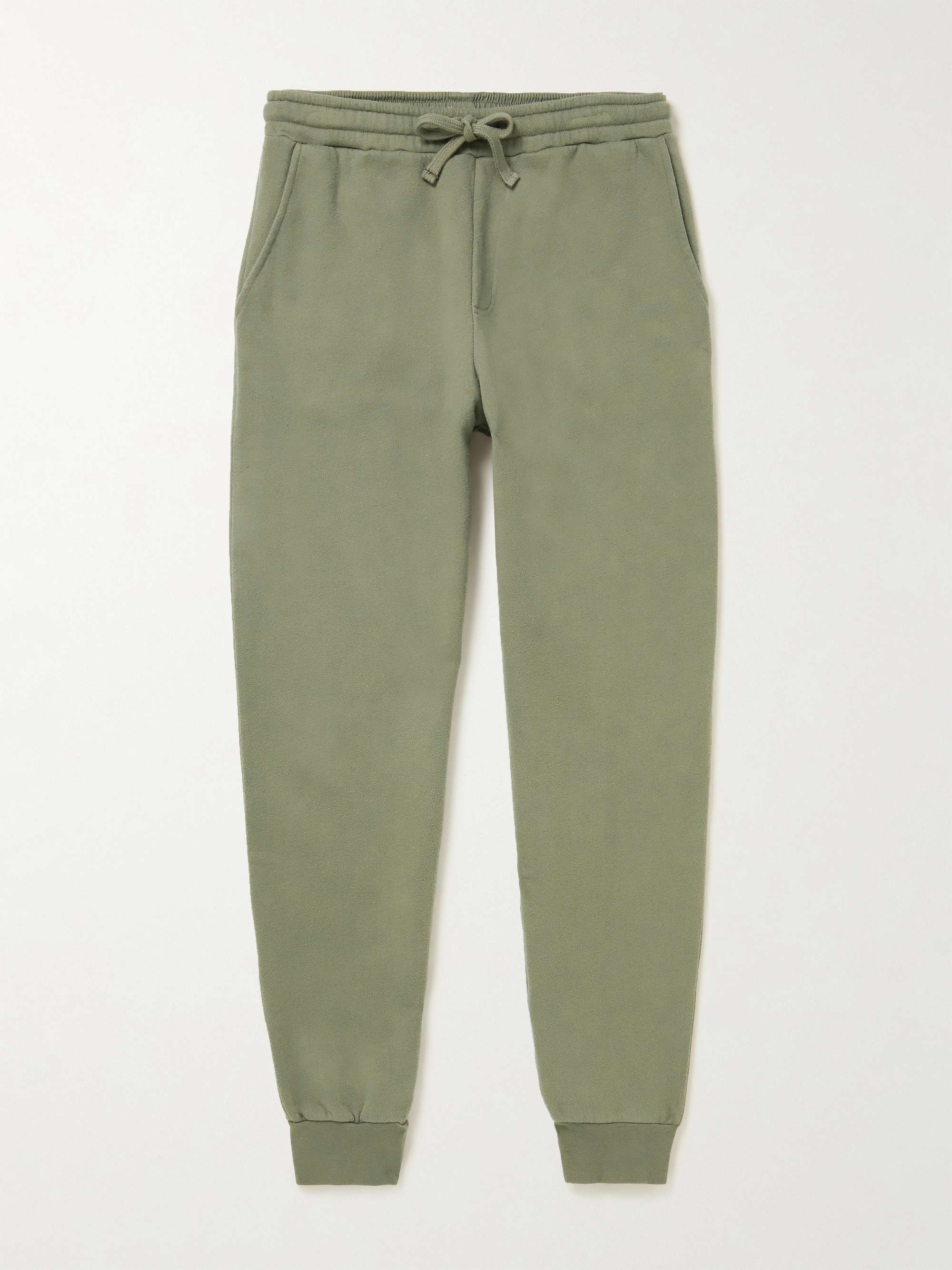 HARTFORD Tapered Fleece-Back Cotton-Jersey Sweatpants for Men