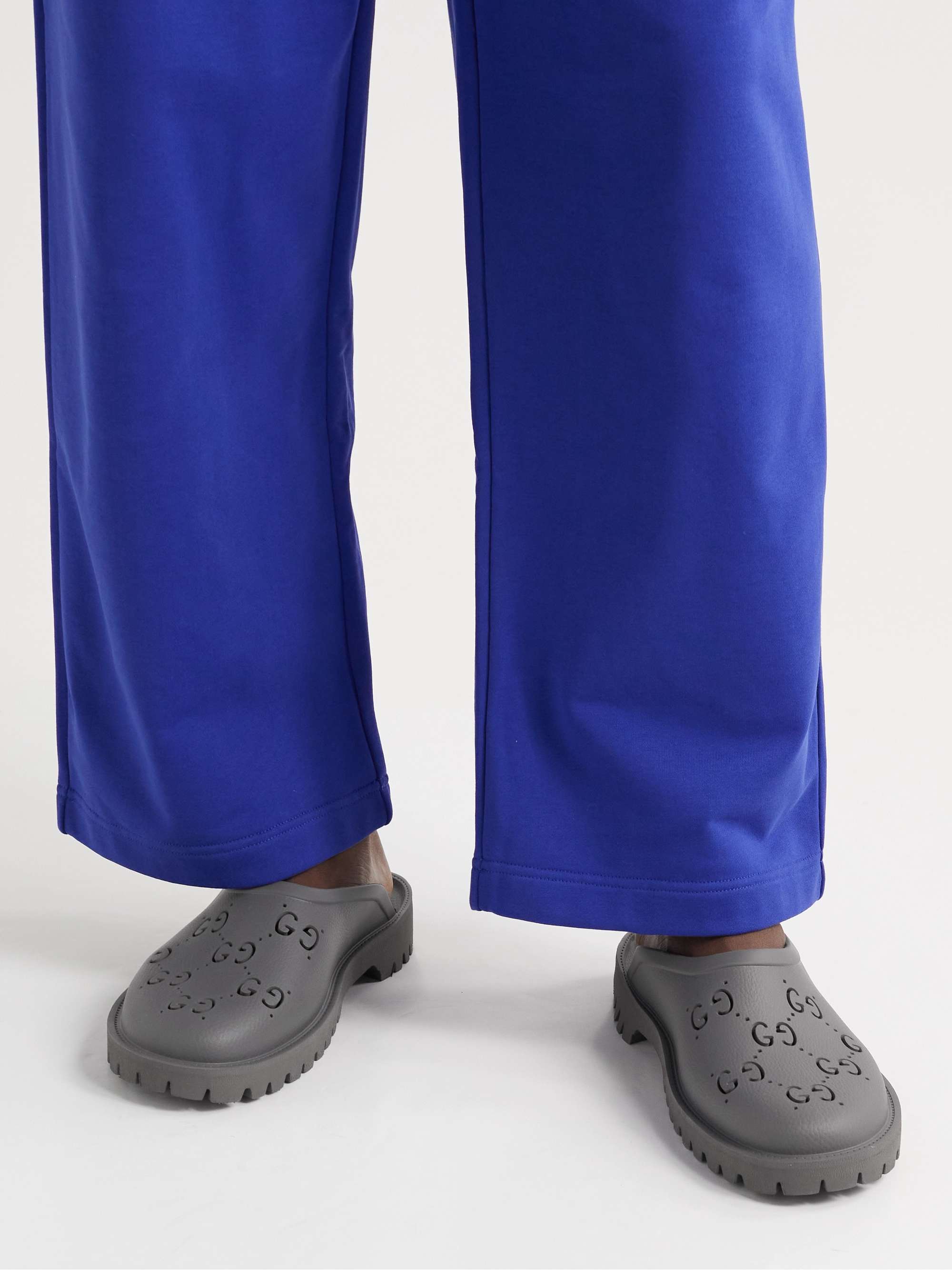GUCCI Logo-Perforated Rubber Clogs