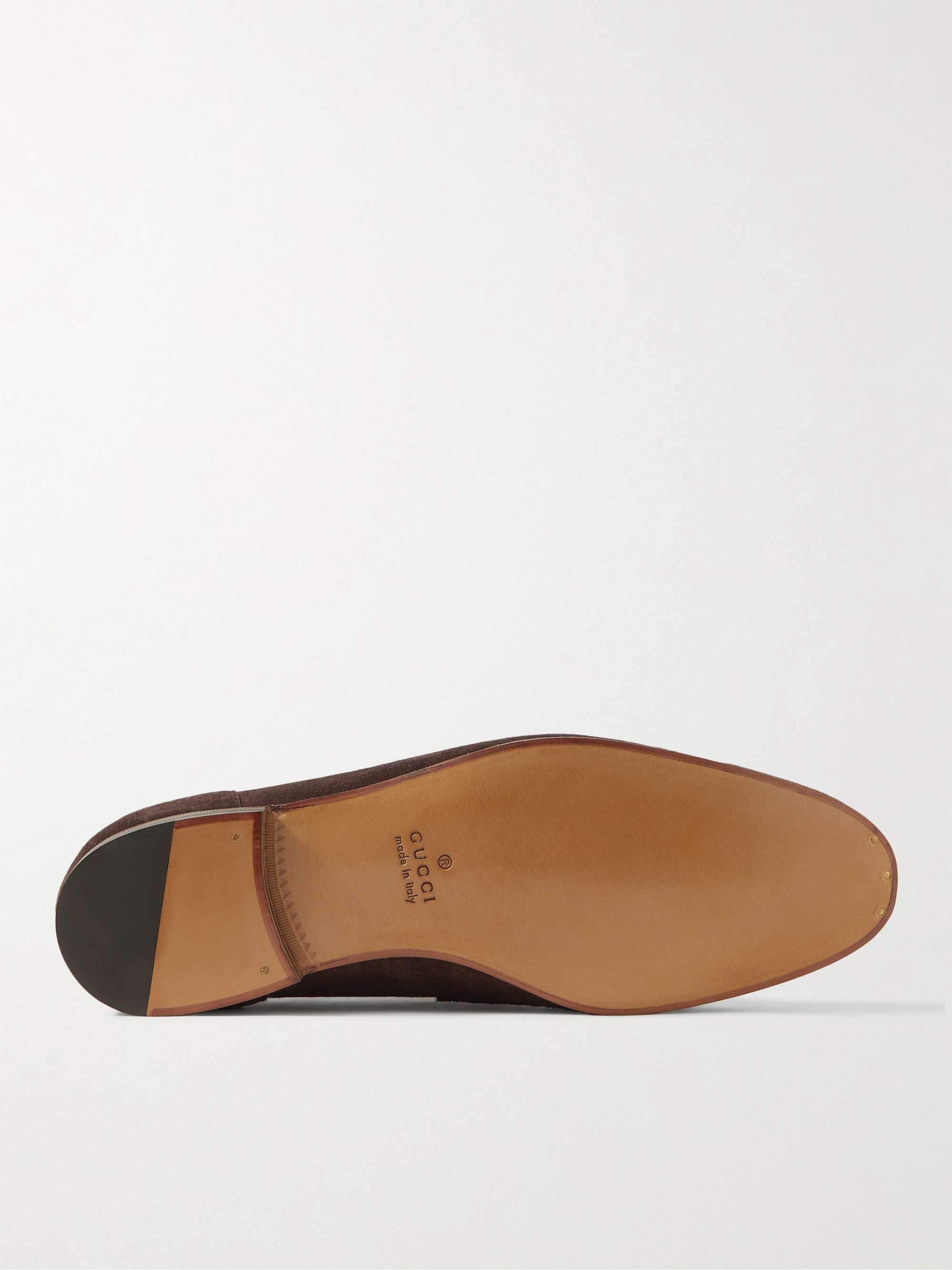 Men's Gucci Jordaan loafer in brown suede