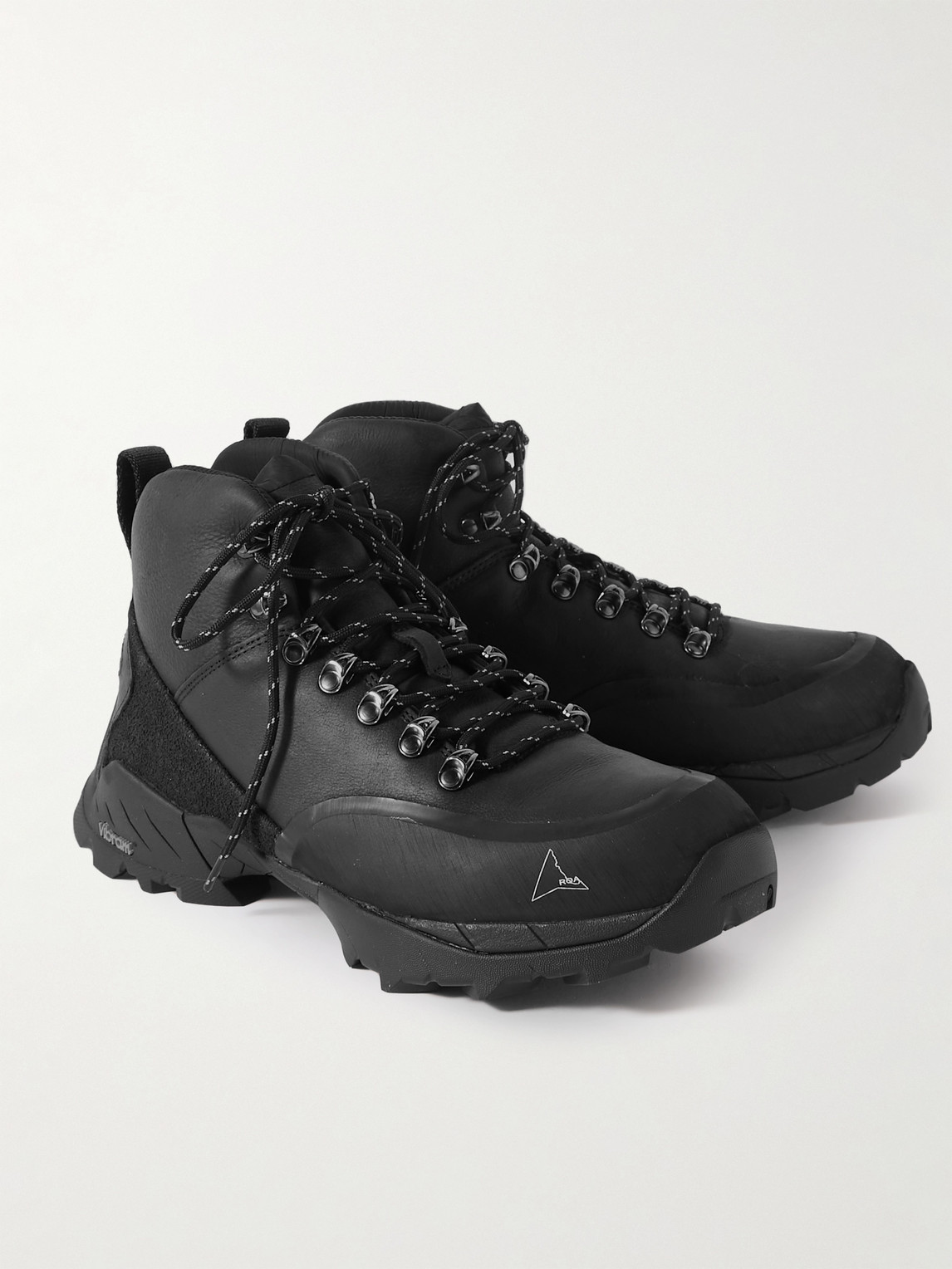 Shop Roa Andreas Leather Hiking Boots In Black