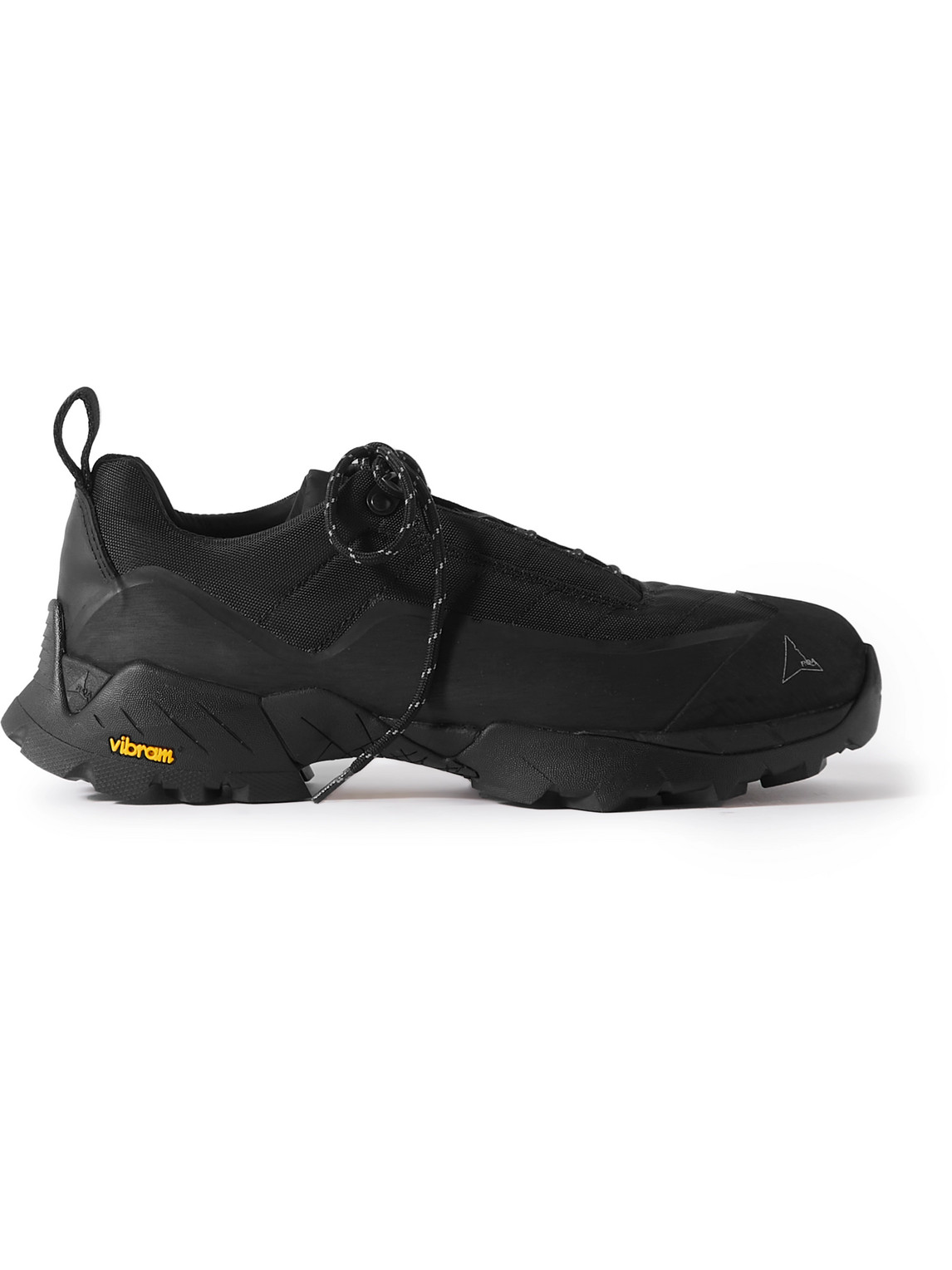 Roa Katharina Rubber And Leather-trimmed Mesh Hiking Sneakers In Black