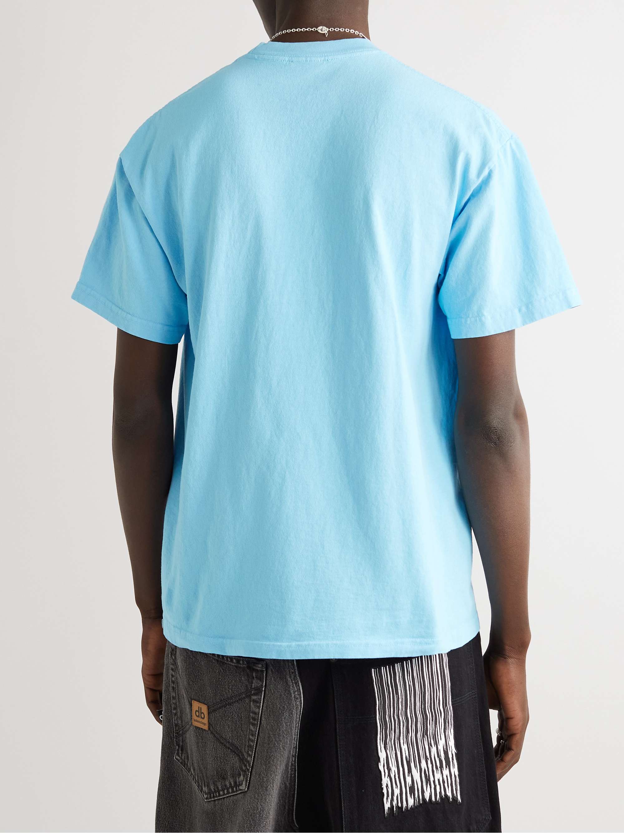 CENTRAL BOOKINGS INTL. Logo-Print Cotton-Jersey T-Shirt