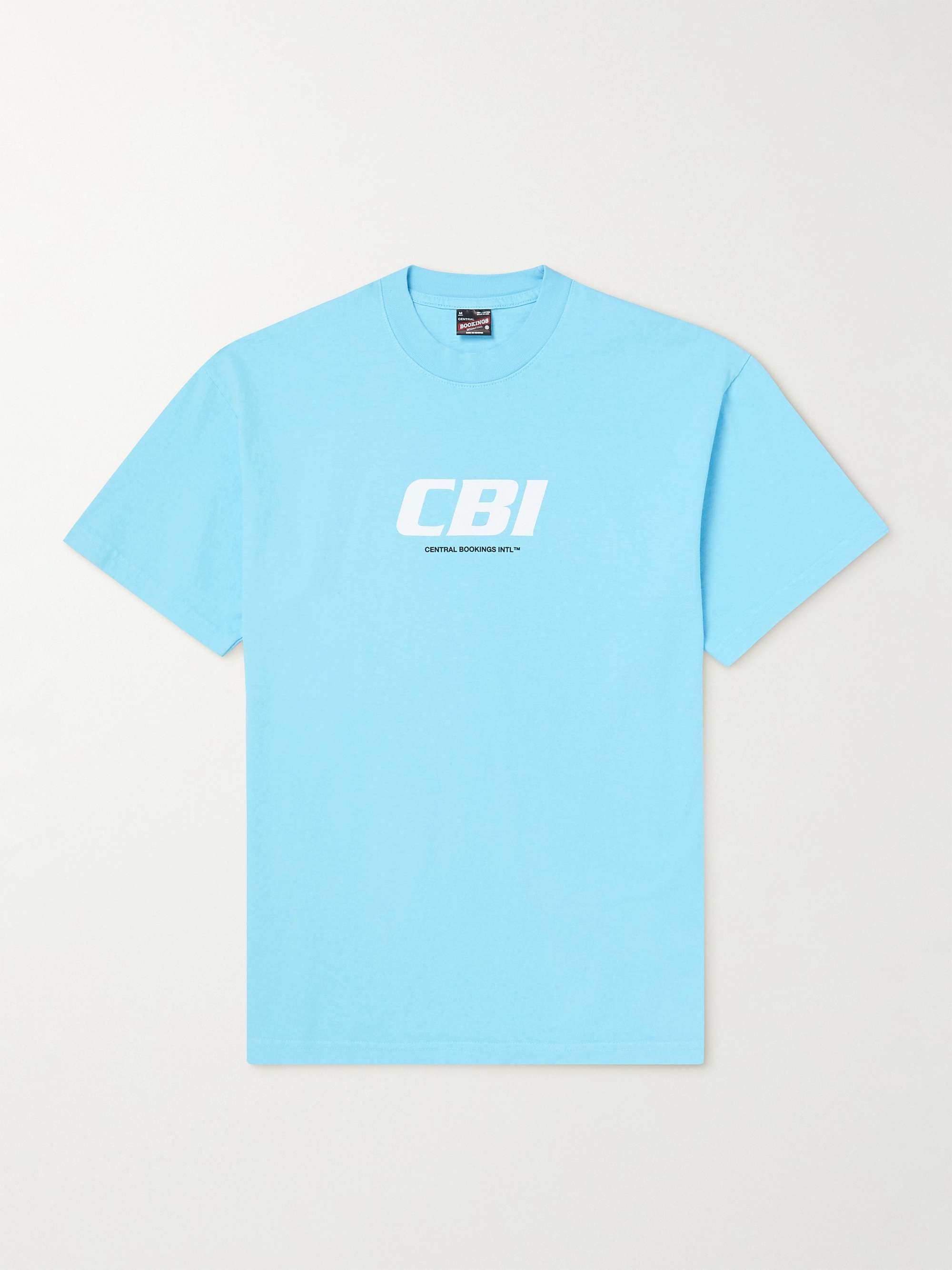 CENTRAL BOOKINGS INTL. Logo-Print Cotton-Jersey T-Shirt