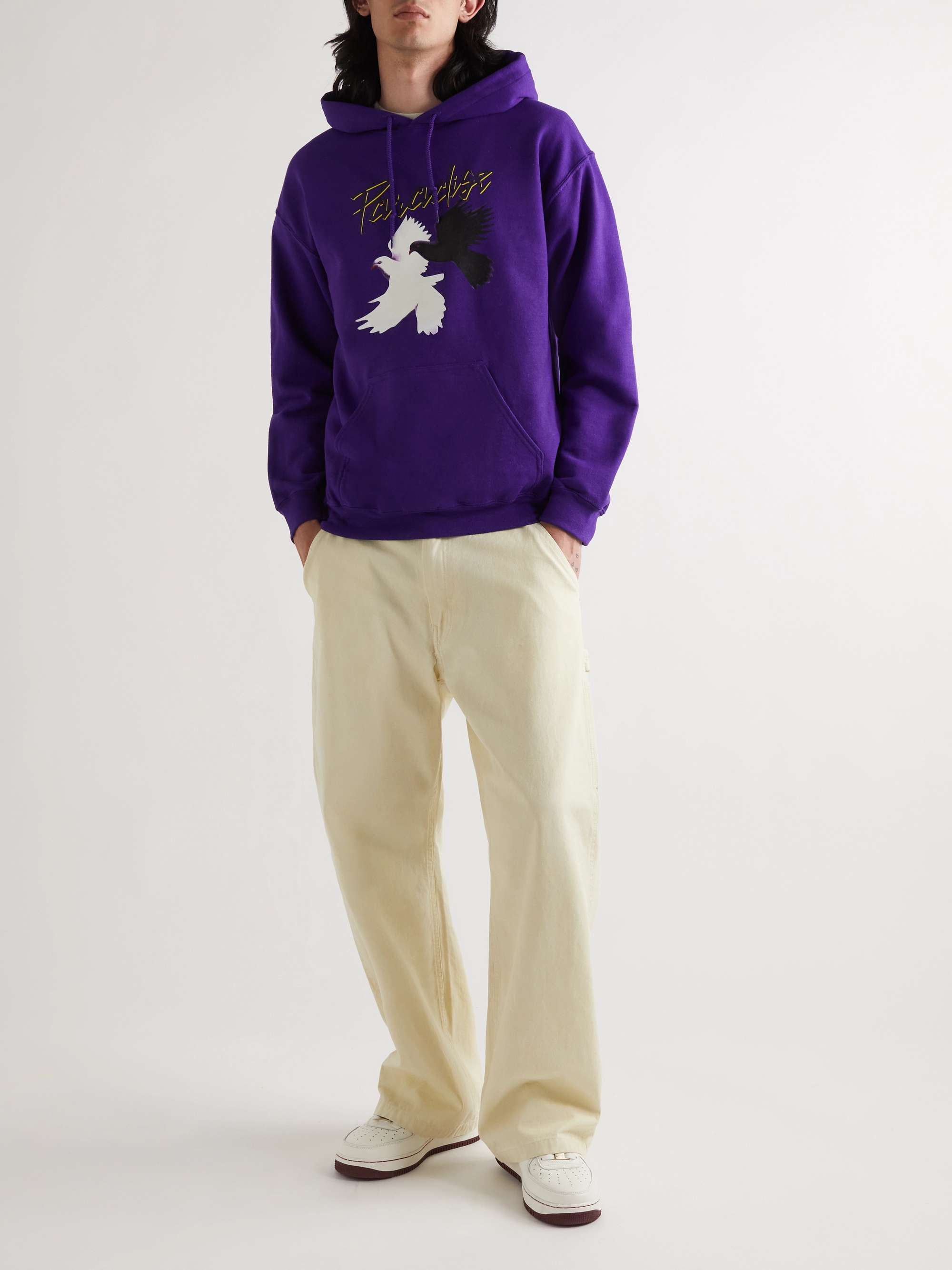 PARADISE Logo-Print Cotton-Blend Jersey Hoodie