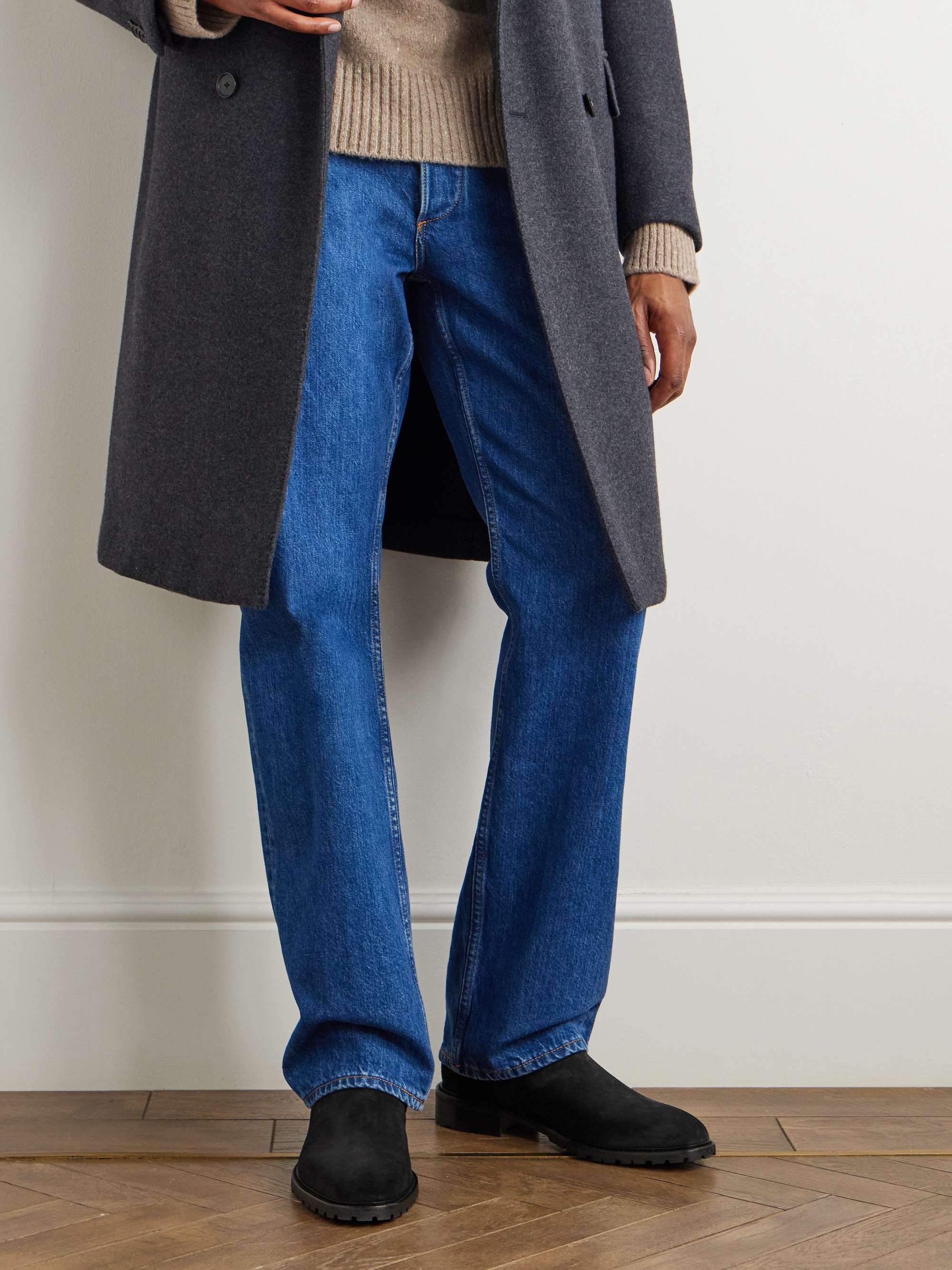 MANOLO BLAHNIK Brompton Suede Chelsea Boots