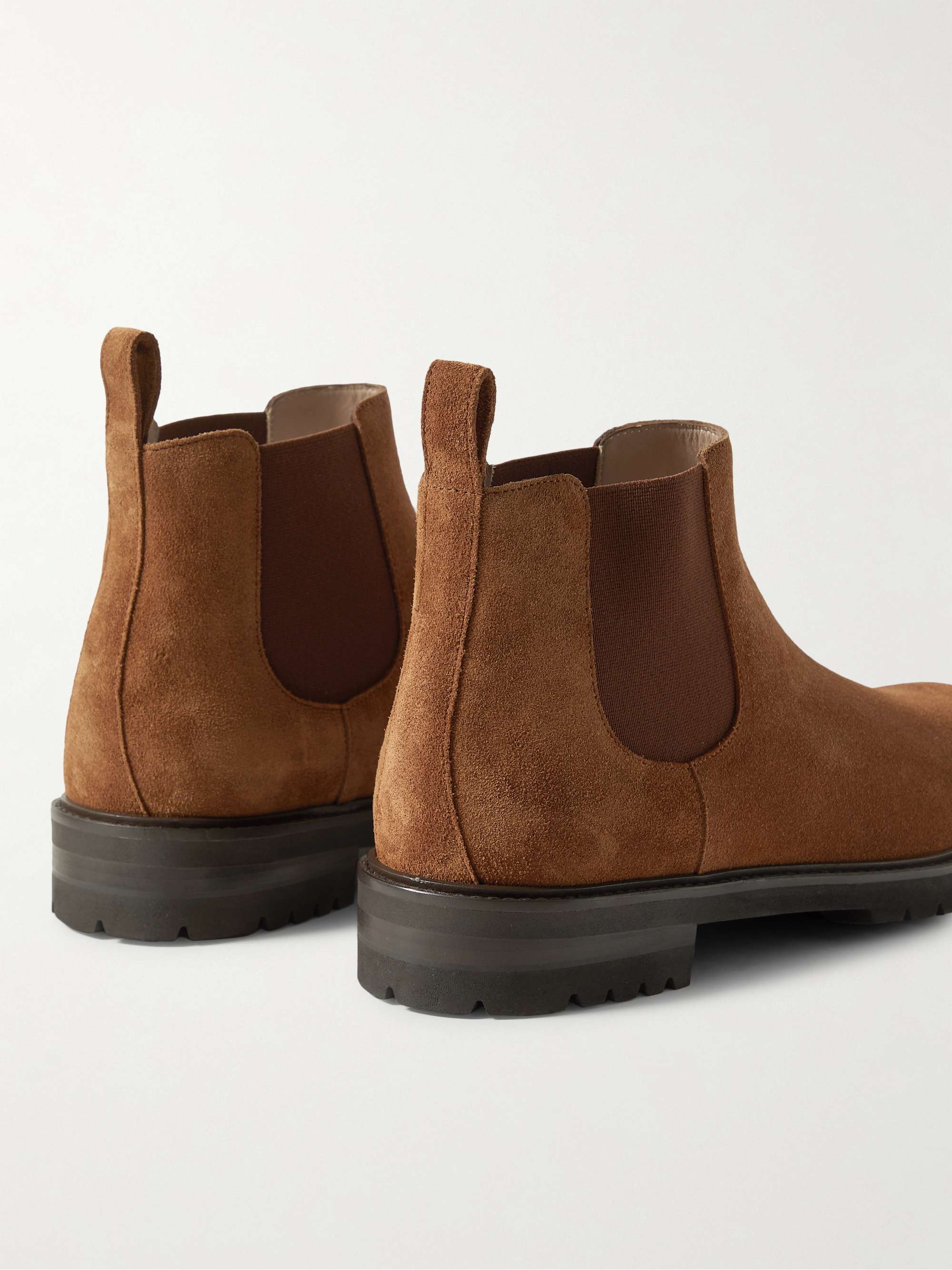 MANOLO BLAHNIK Brompton Suede Chelsea Boots