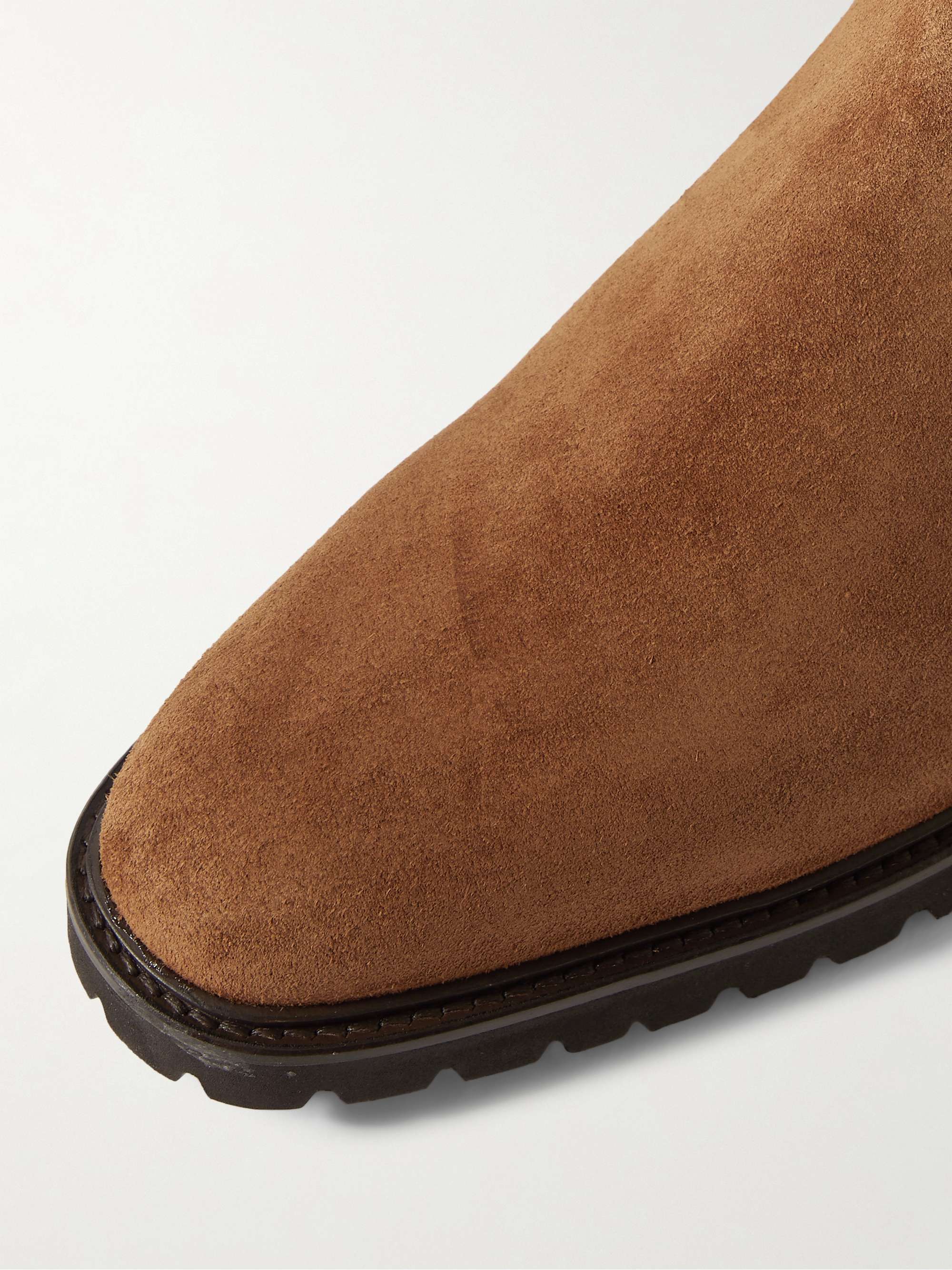 MANOLO BLAHNIK Brompton Suede Chelsea Boots